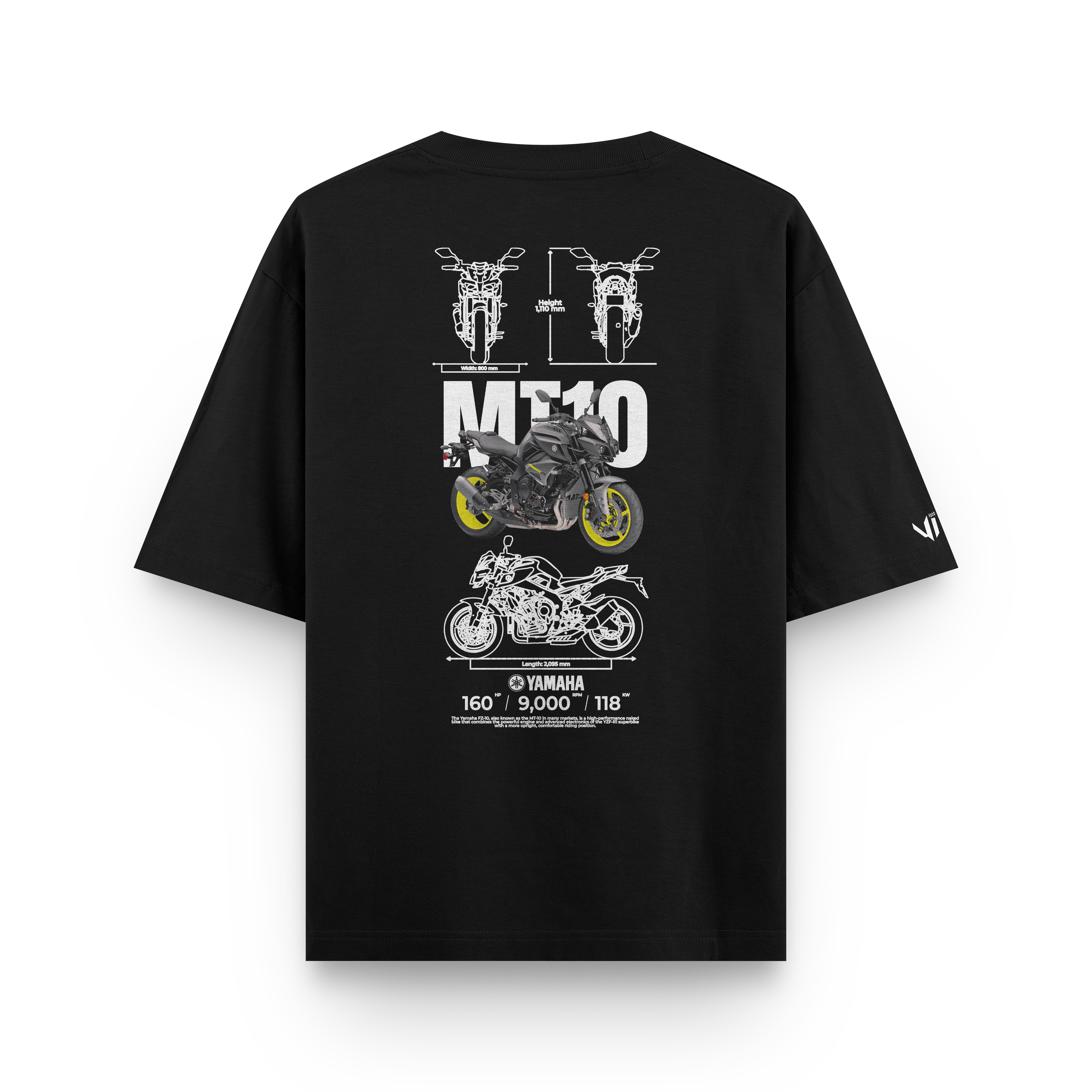 Camiseta Oversized Yamaha MT10