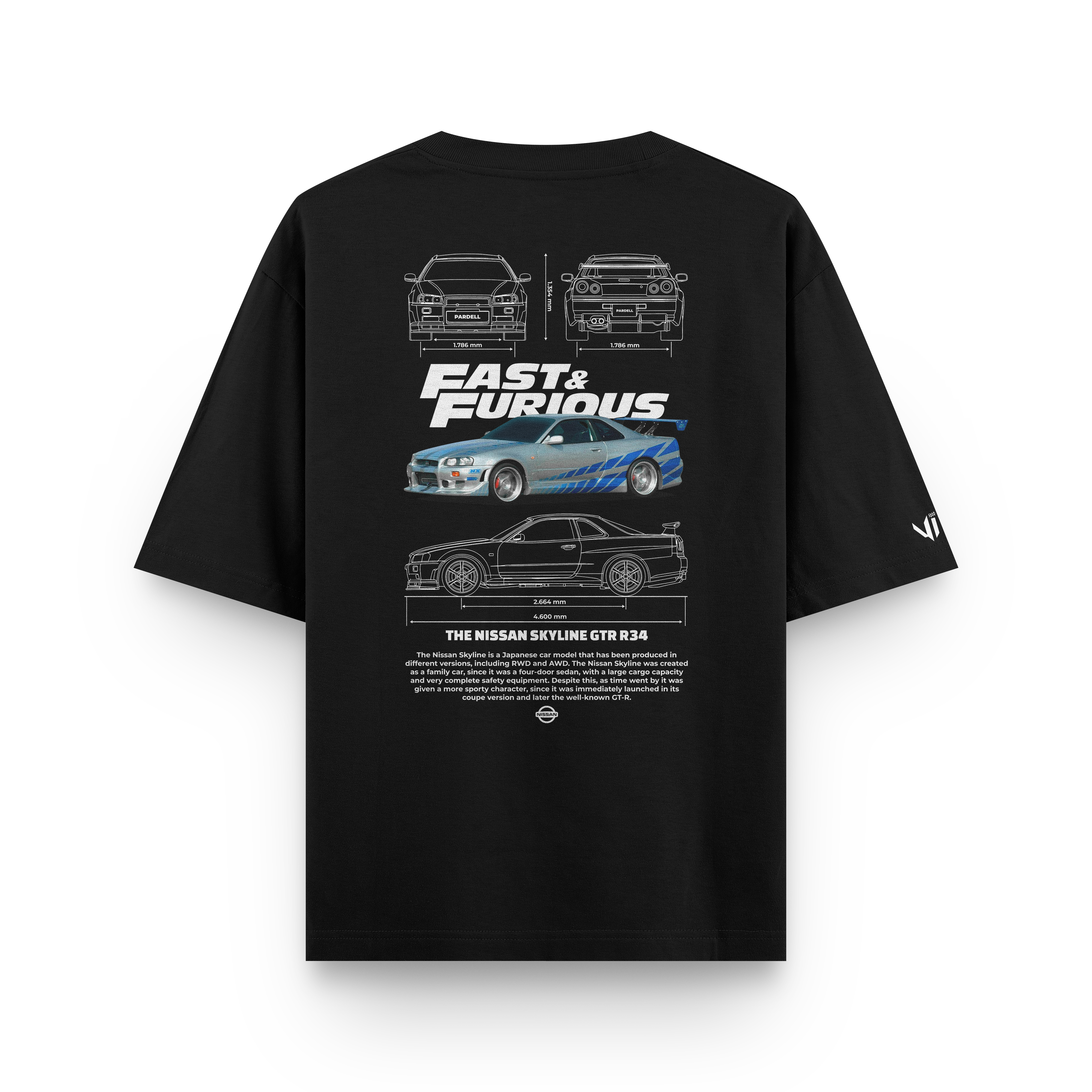 Camiseta Oversized Fast and Furious