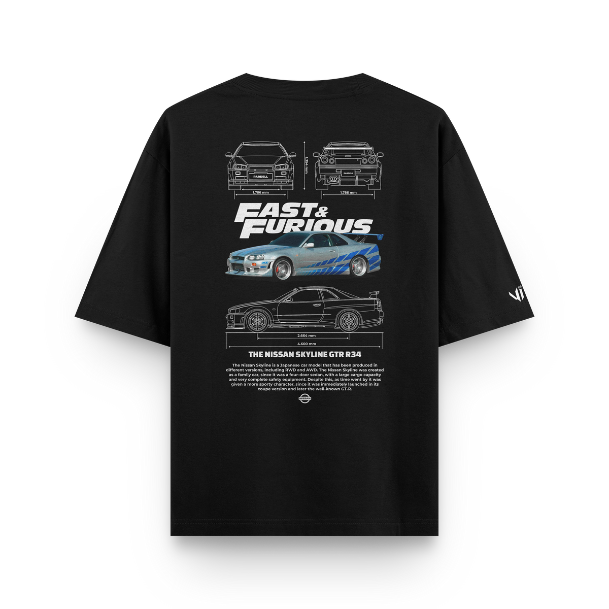 Camiseta Oversized Fast and Furious