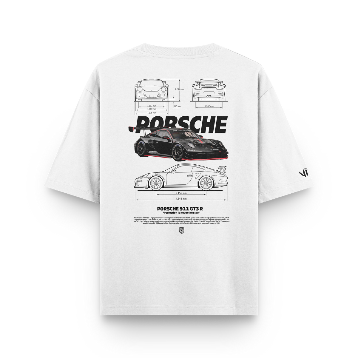 Camiseta Oversized Porsche GT3 RS