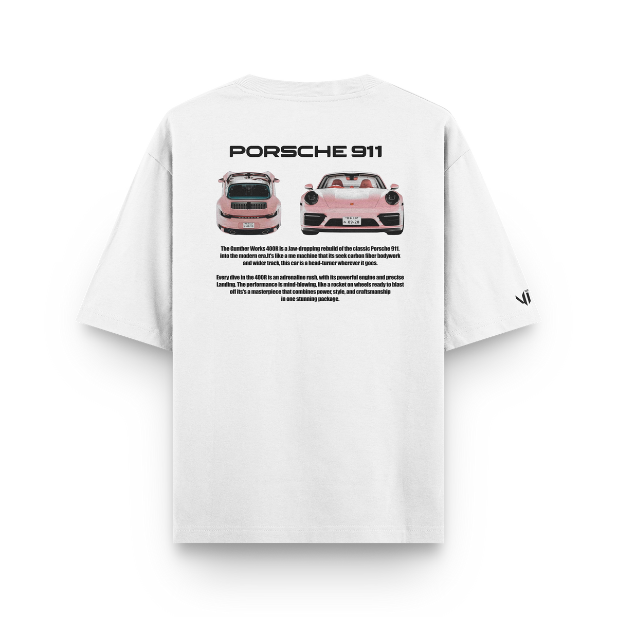 Camiseta Oversized Porsche VS Pink