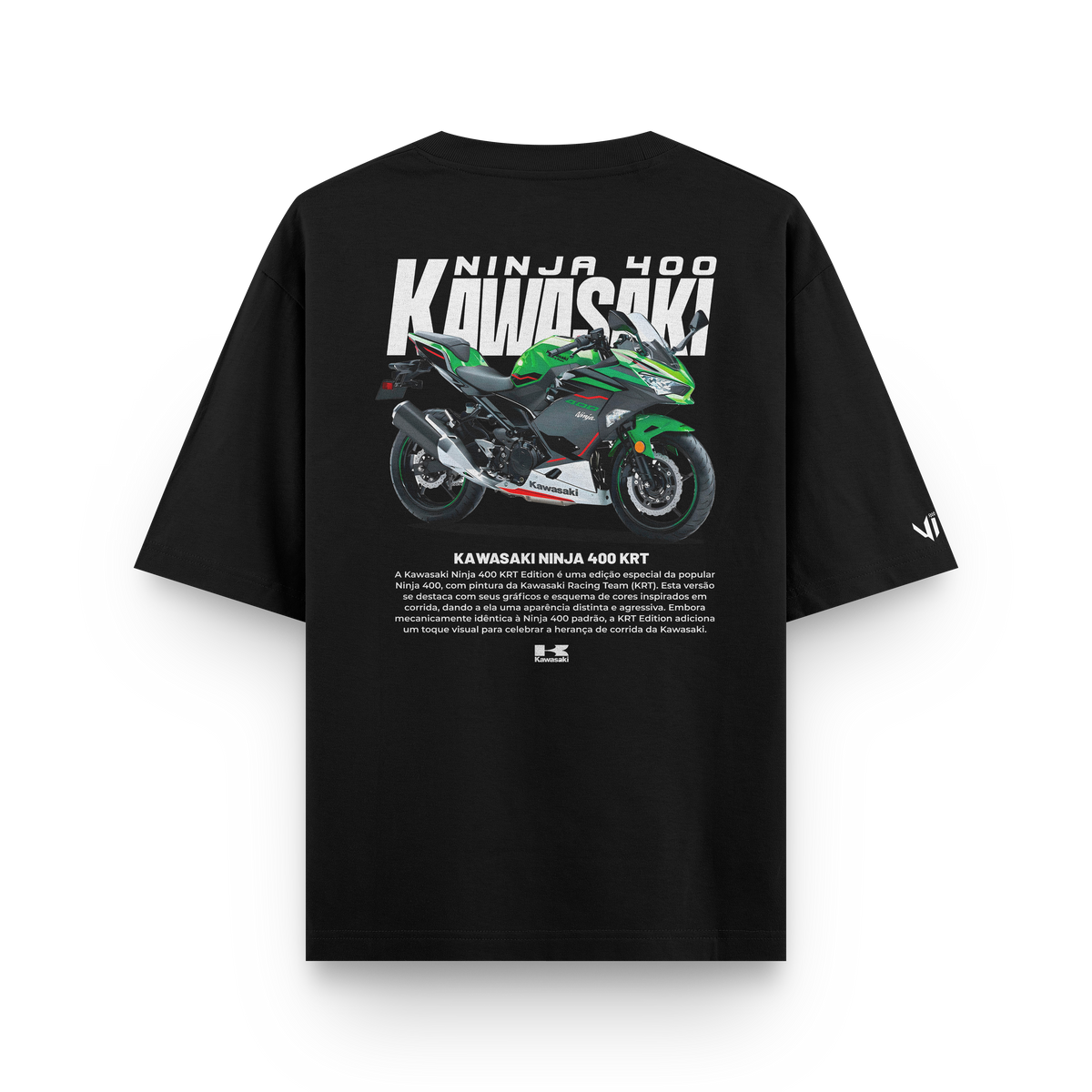 Camiseta Oversized Kawasaki Ninja 400
