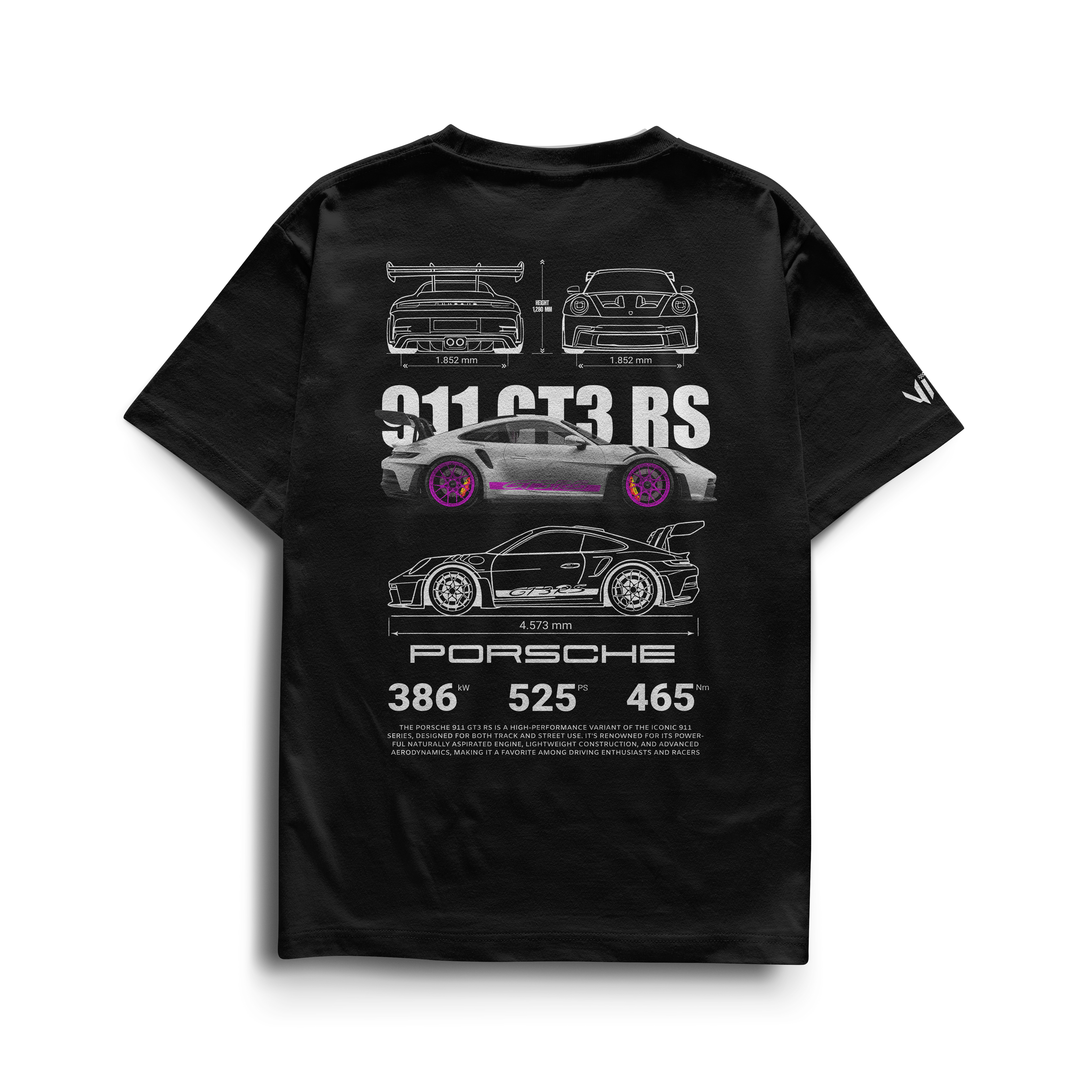 Camiseta Porsche GT3rs Pink
