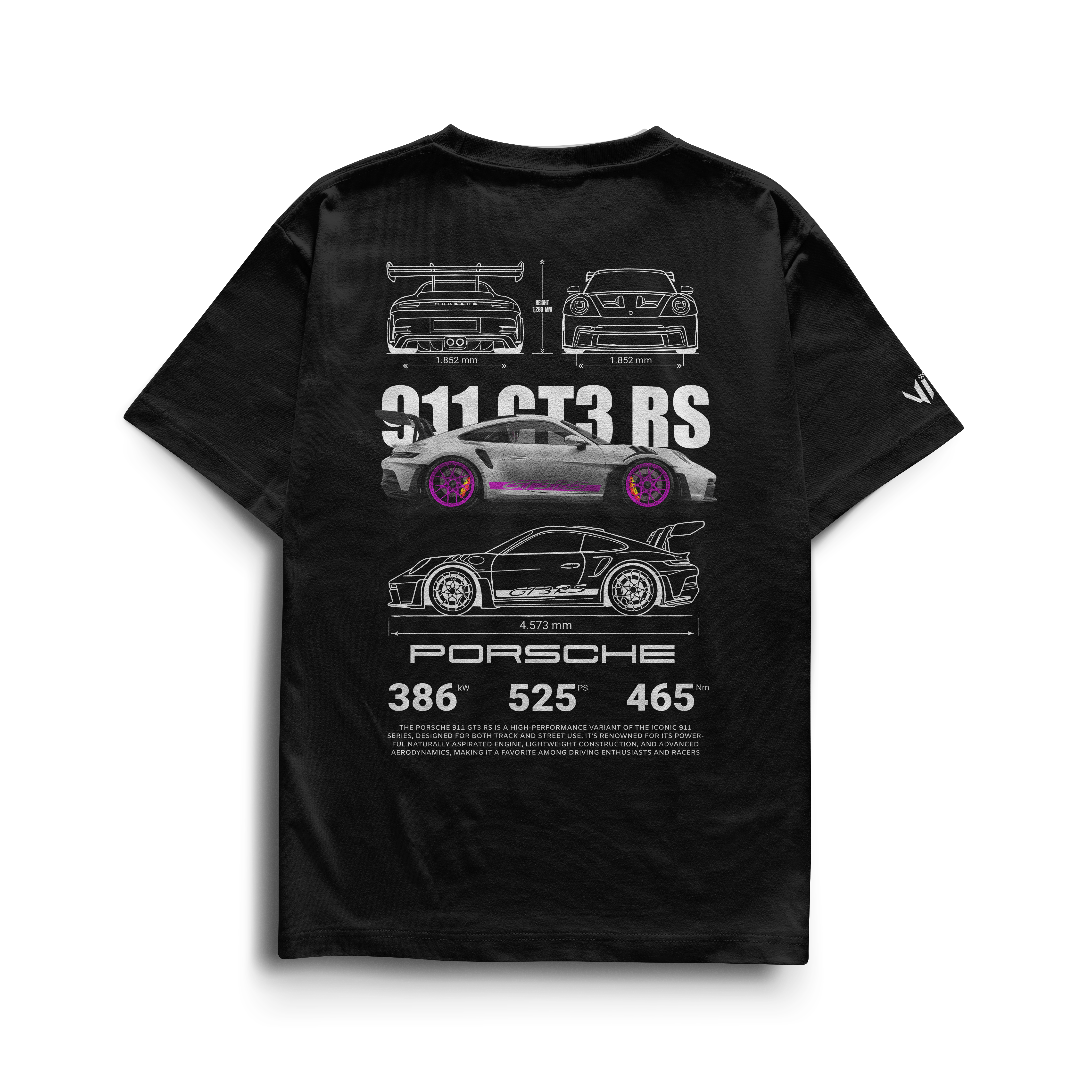 Camiseta Porsche GT3rs Pink