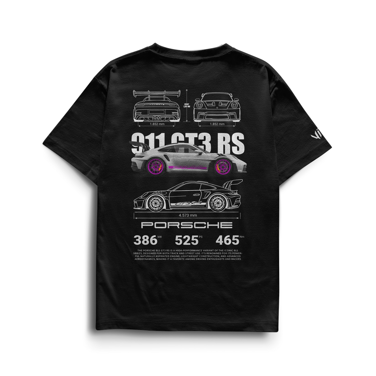 Camiseta Porsche GT3rs Pink