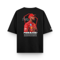 Camiseta Oversized Lewis Hamilton Ferrari