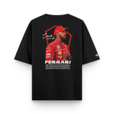 Camiseta Oversized Lewis Hamilton Ferrari