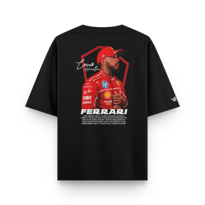 Camiseta Oversized Lewis Hamilton Ferrari