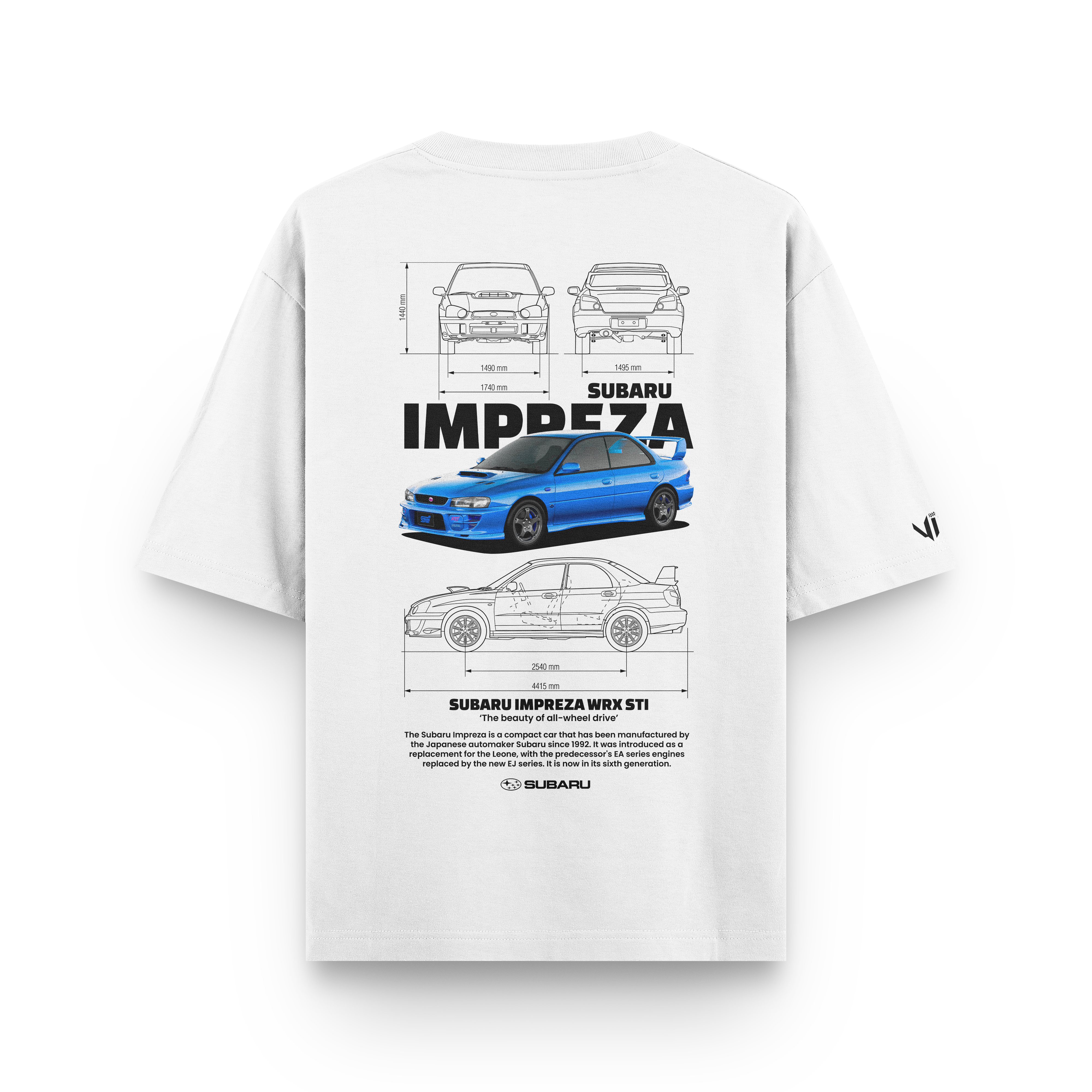 Camiseta Oversized Subaru Impreza