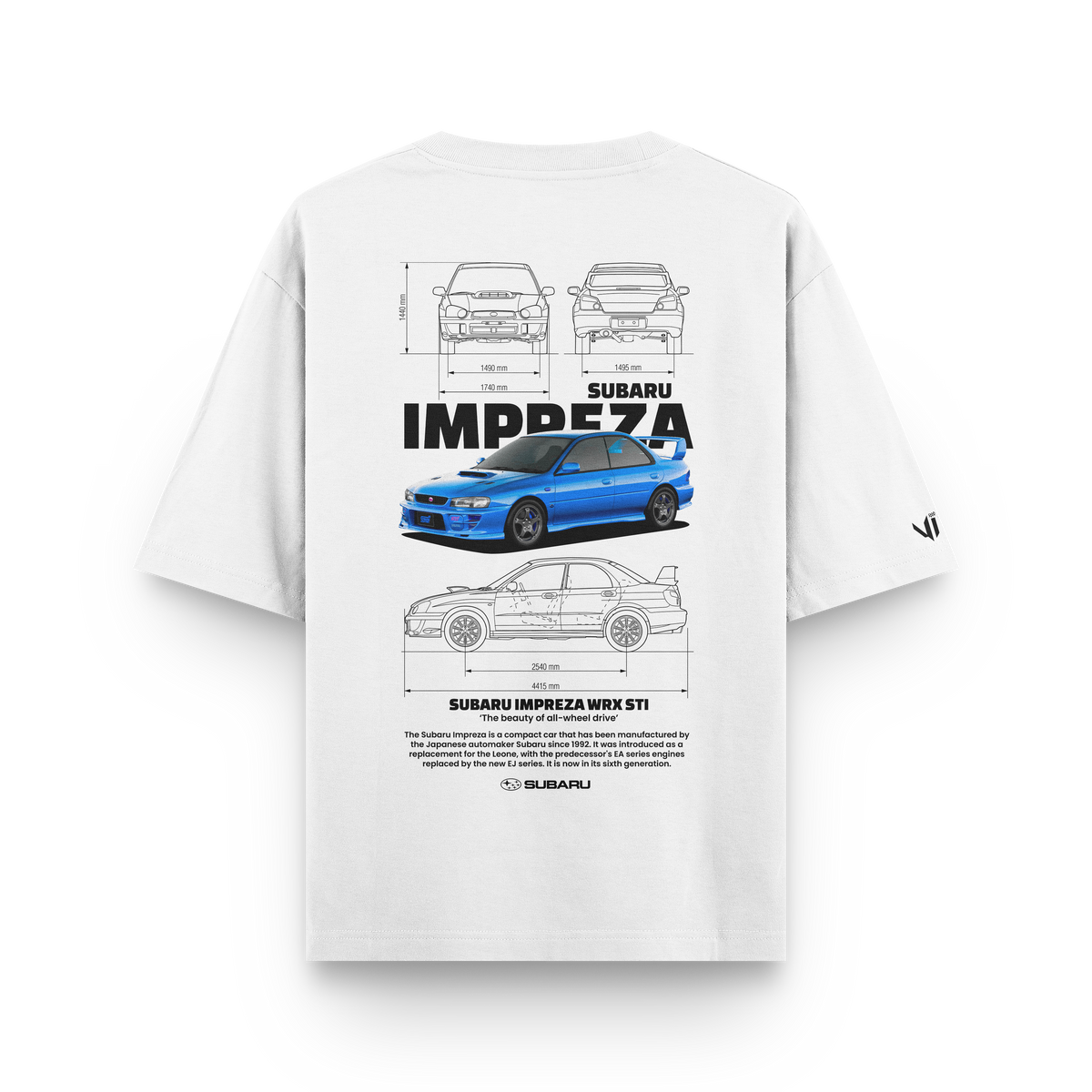 Camiseta Oversized Subaru Impreza