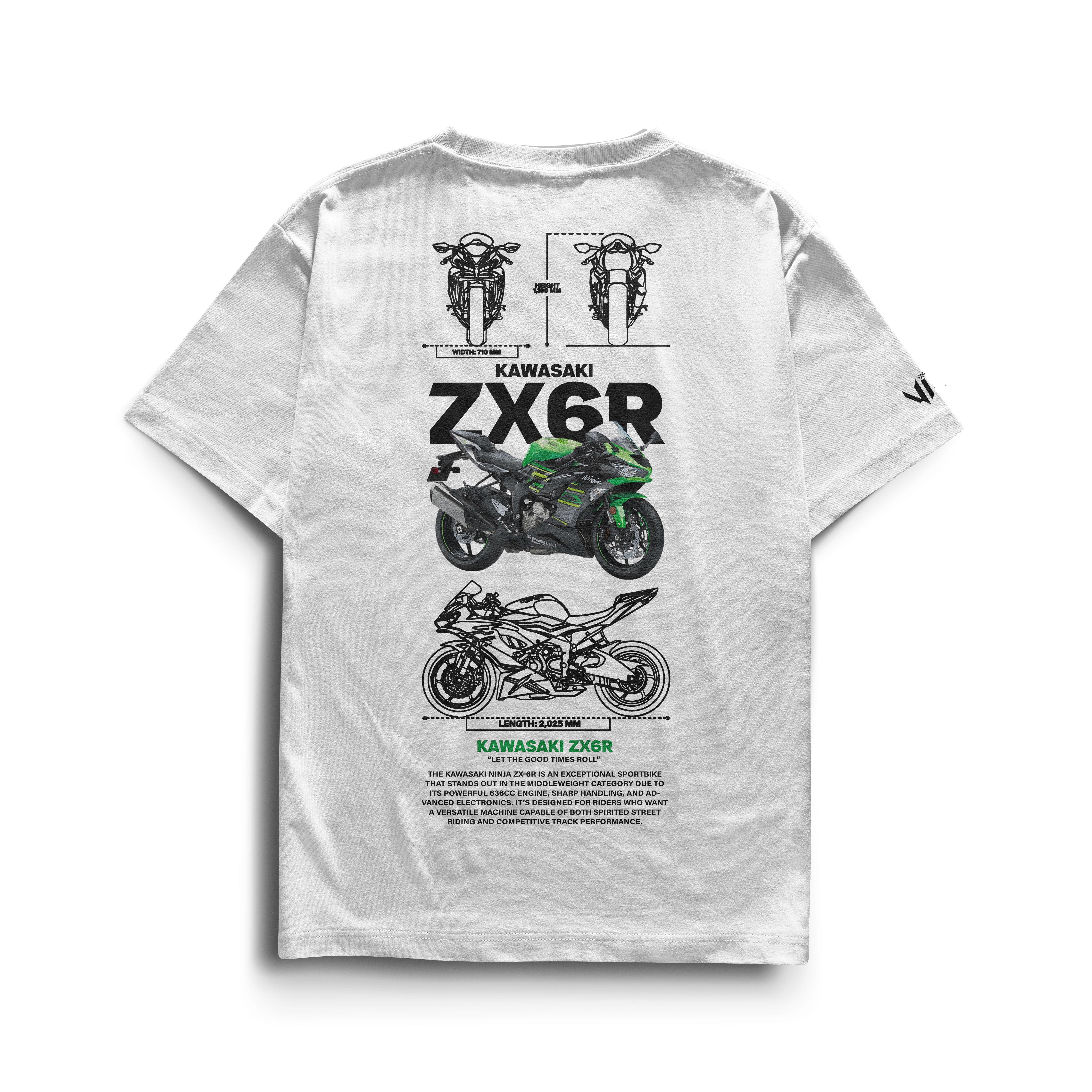Camiseta Kawasaki ZX6R