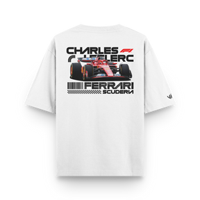 Camiseta Oversized Ferrari Charles Leclerc