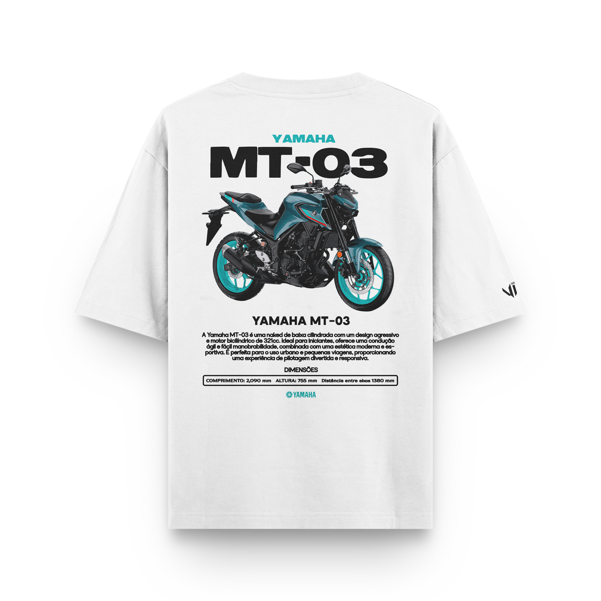 Camiseta Oversized Yamaha MT03