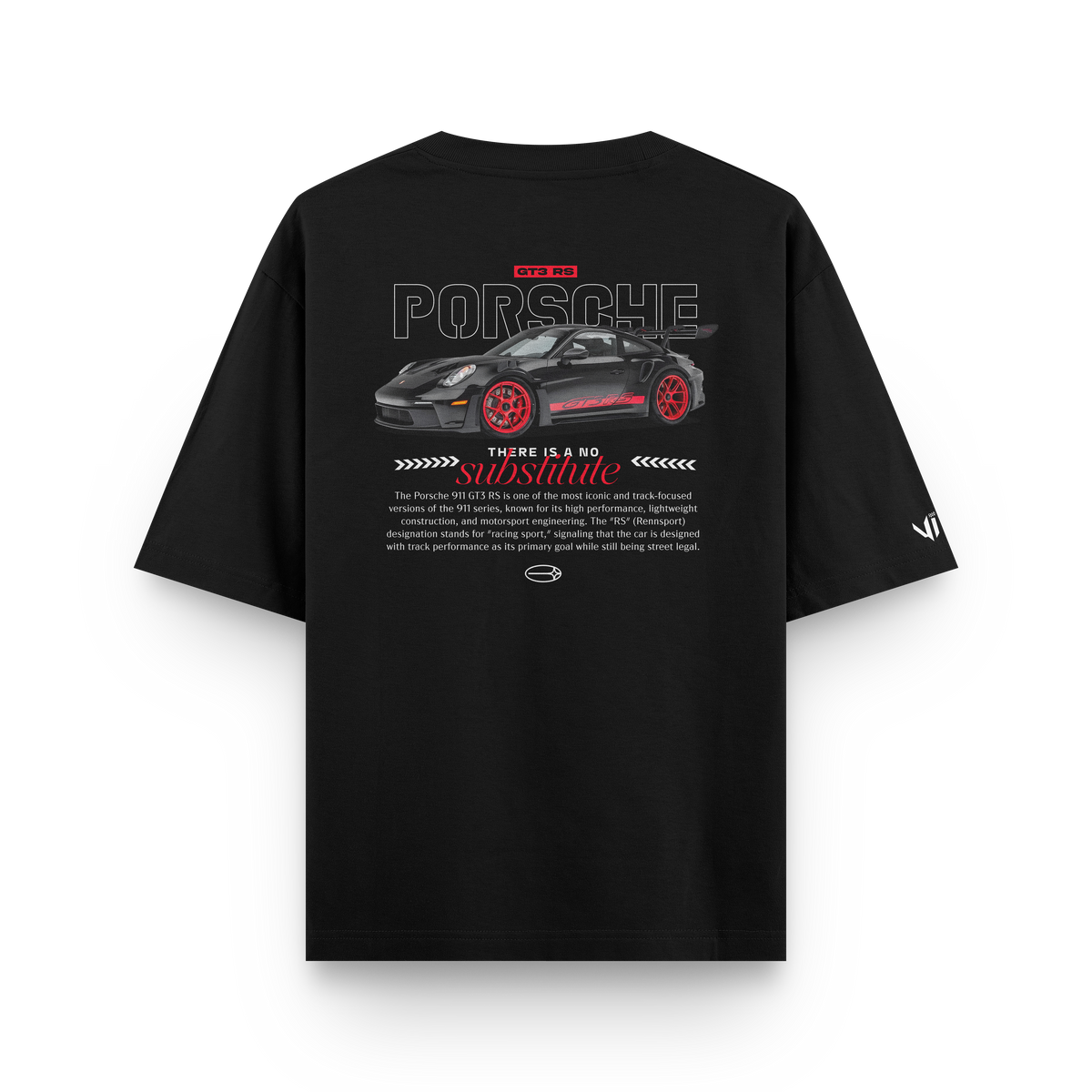 Camiseta Oversized Porsche No Substitute