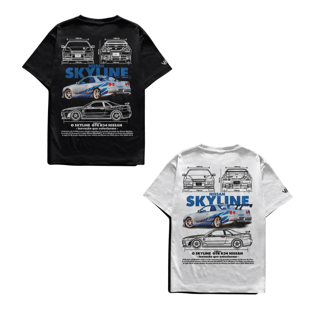 Camisetas Skyline e Skyline