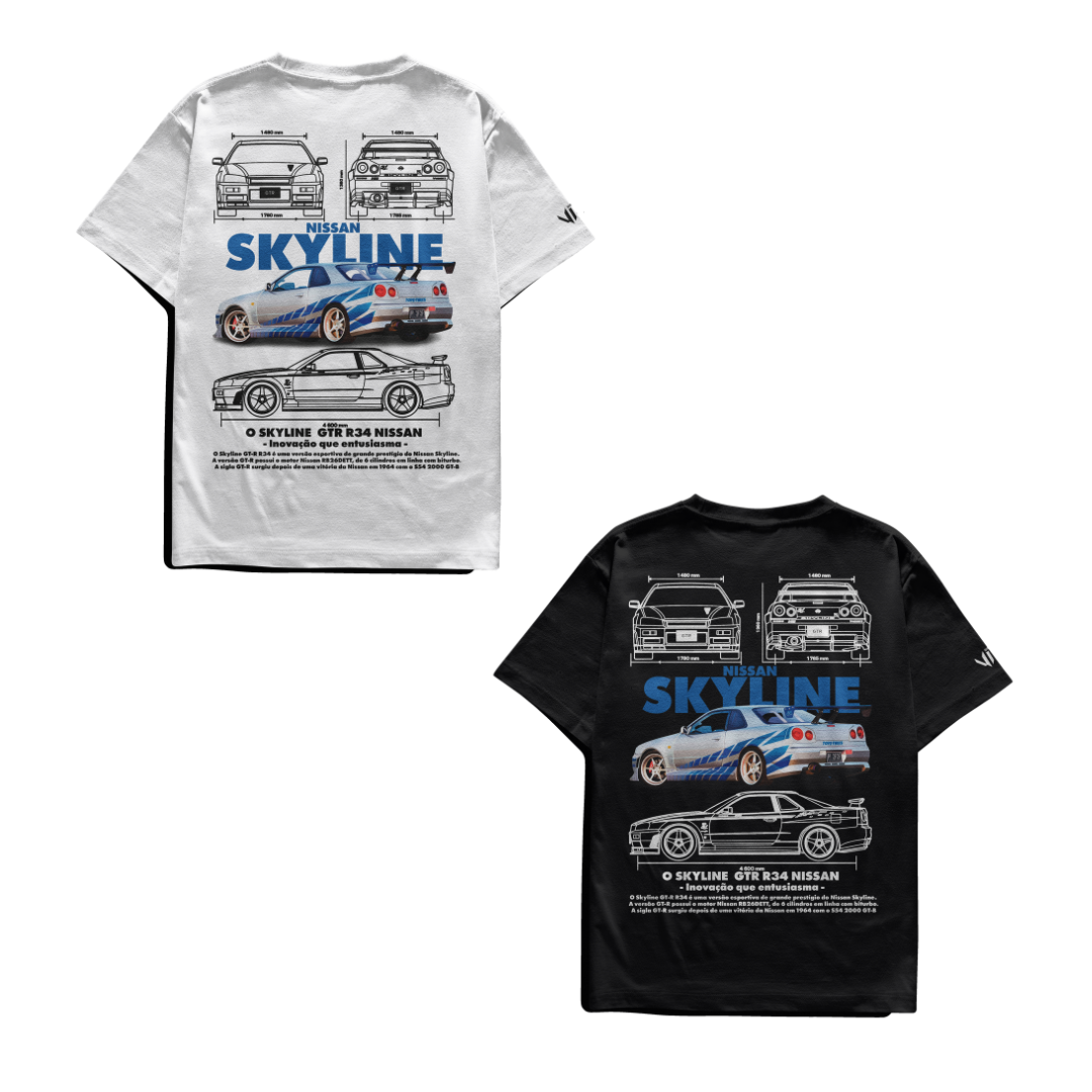 Camisetas Skyline e Skyline