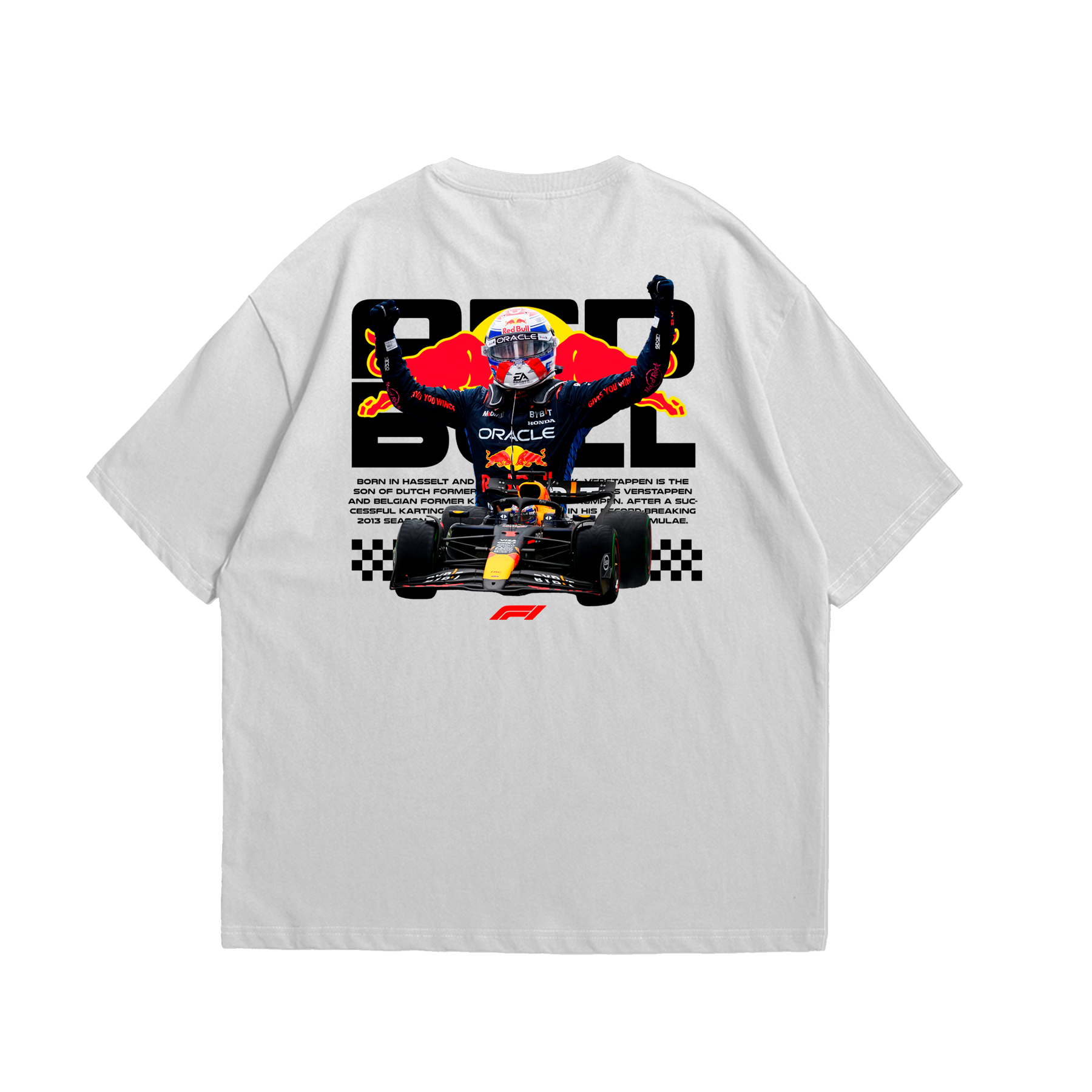 Camiseta Oversized Red Bull Verstappen F1