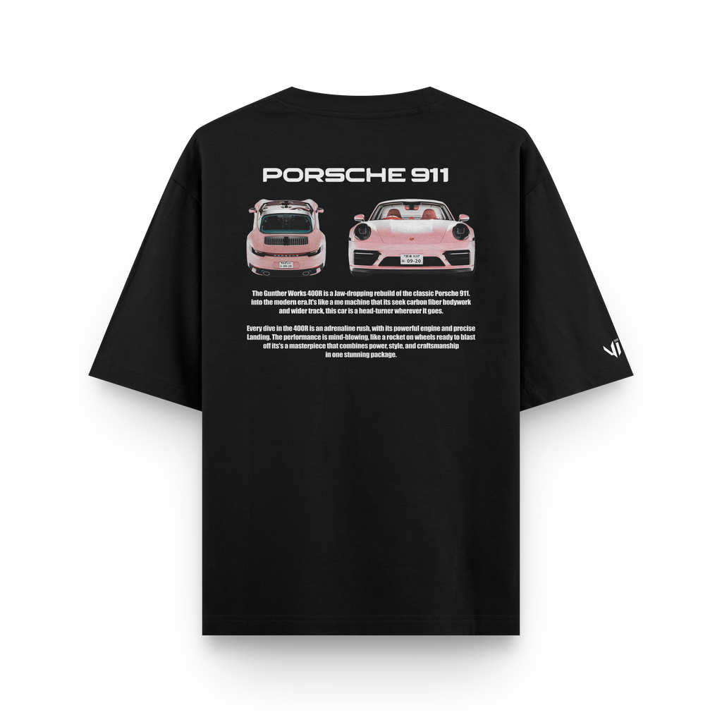 Camiseta Oversized Porsche VS Pink