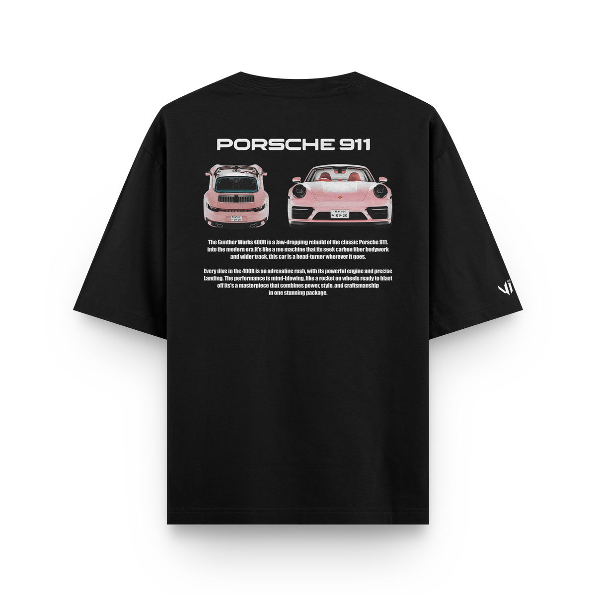Camiseta Oversized Porsche VS Pink