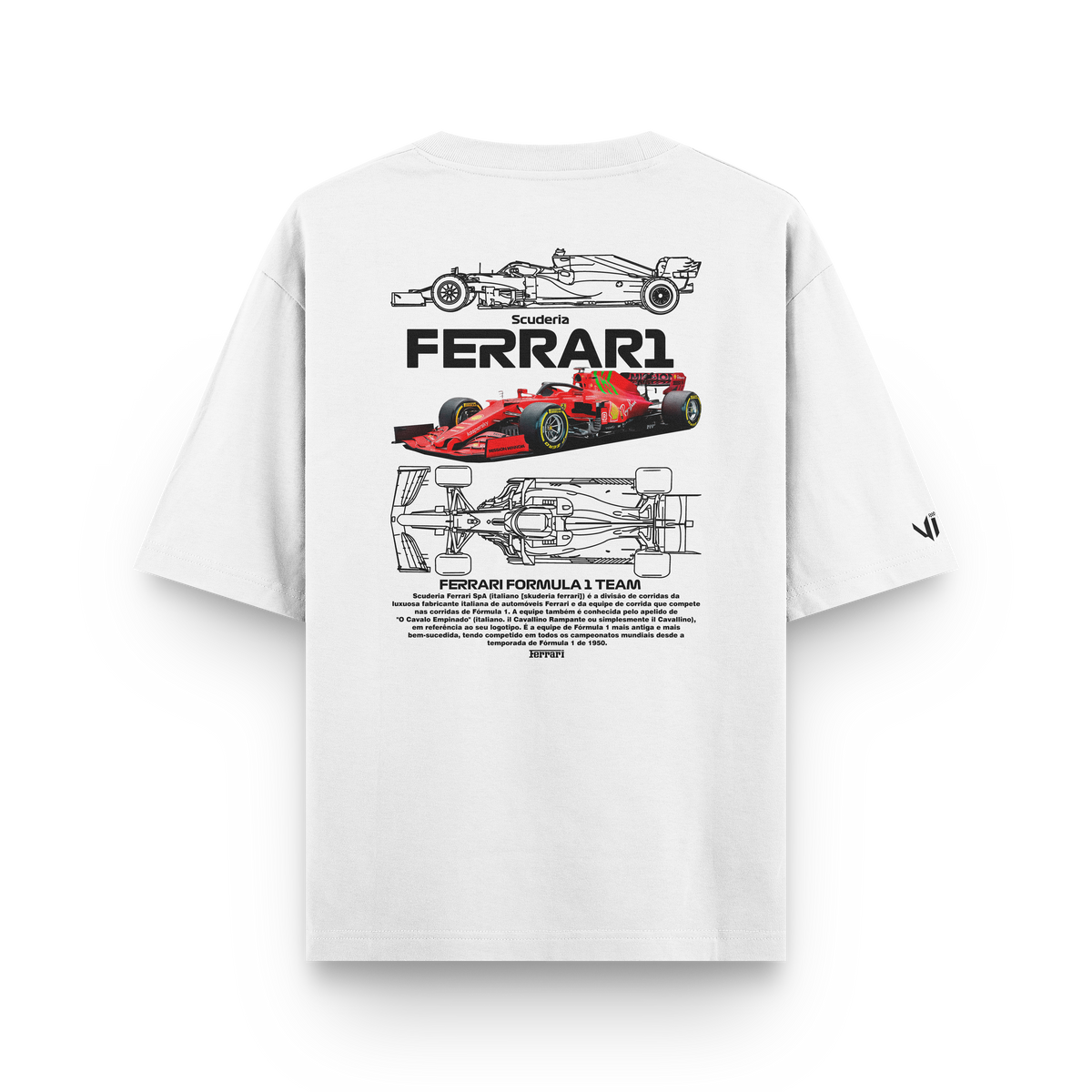 Camiseta Oversized Ferrari Scuderia