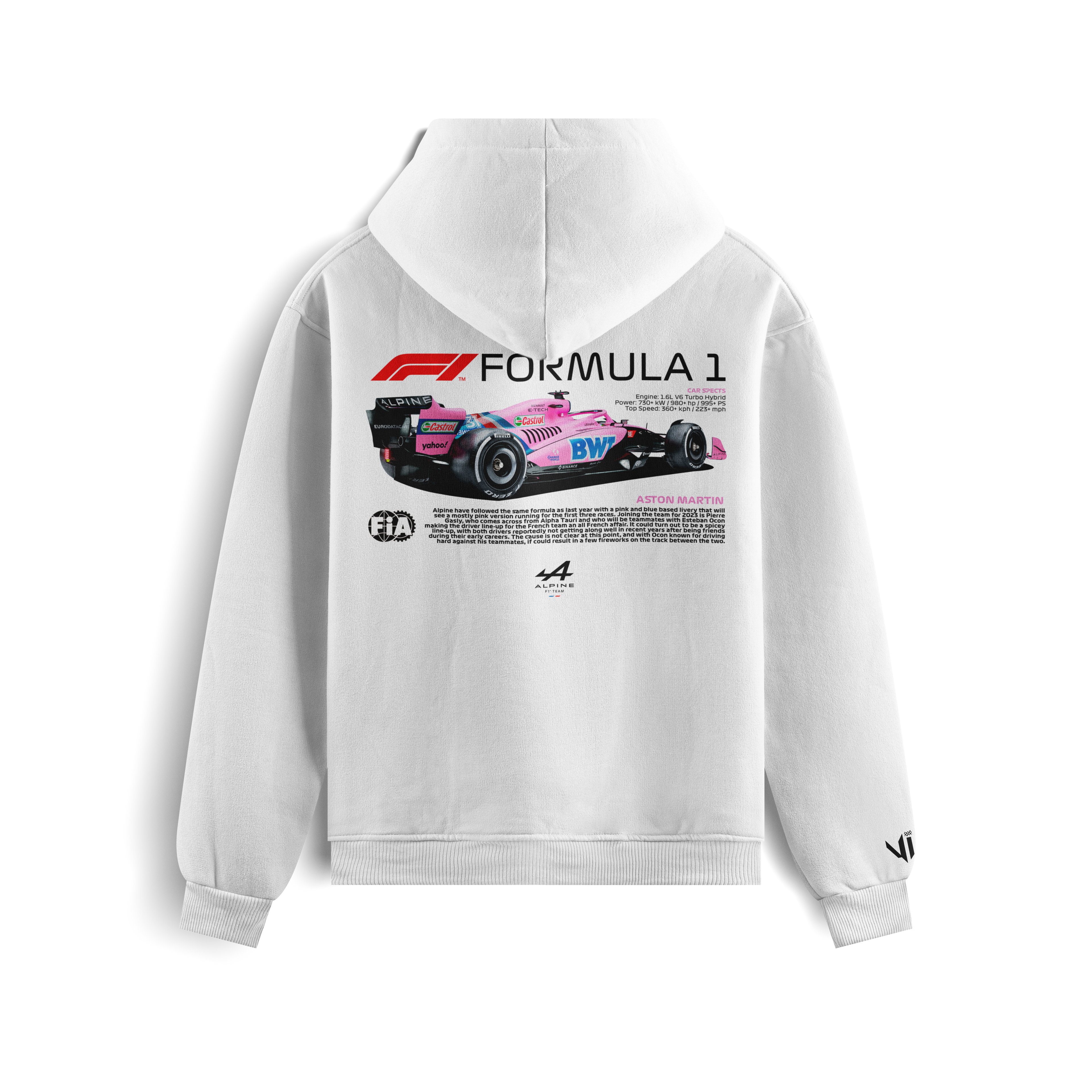 Aston Martin F1 Pink Sweatshirt