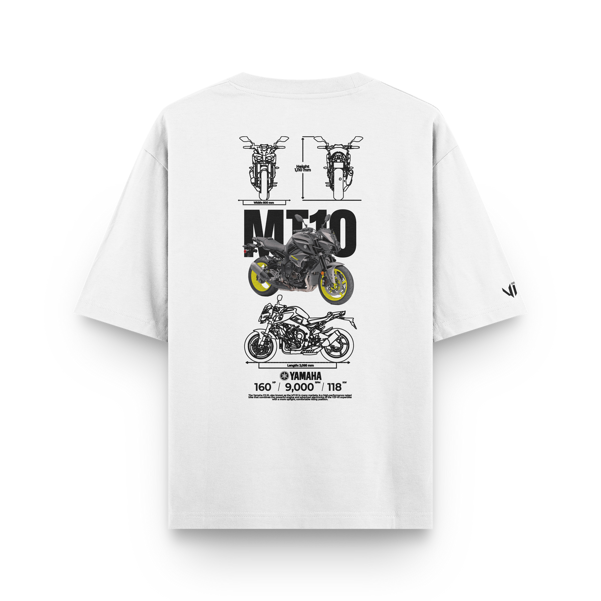 Camiseta Oversized Yamaha MT10