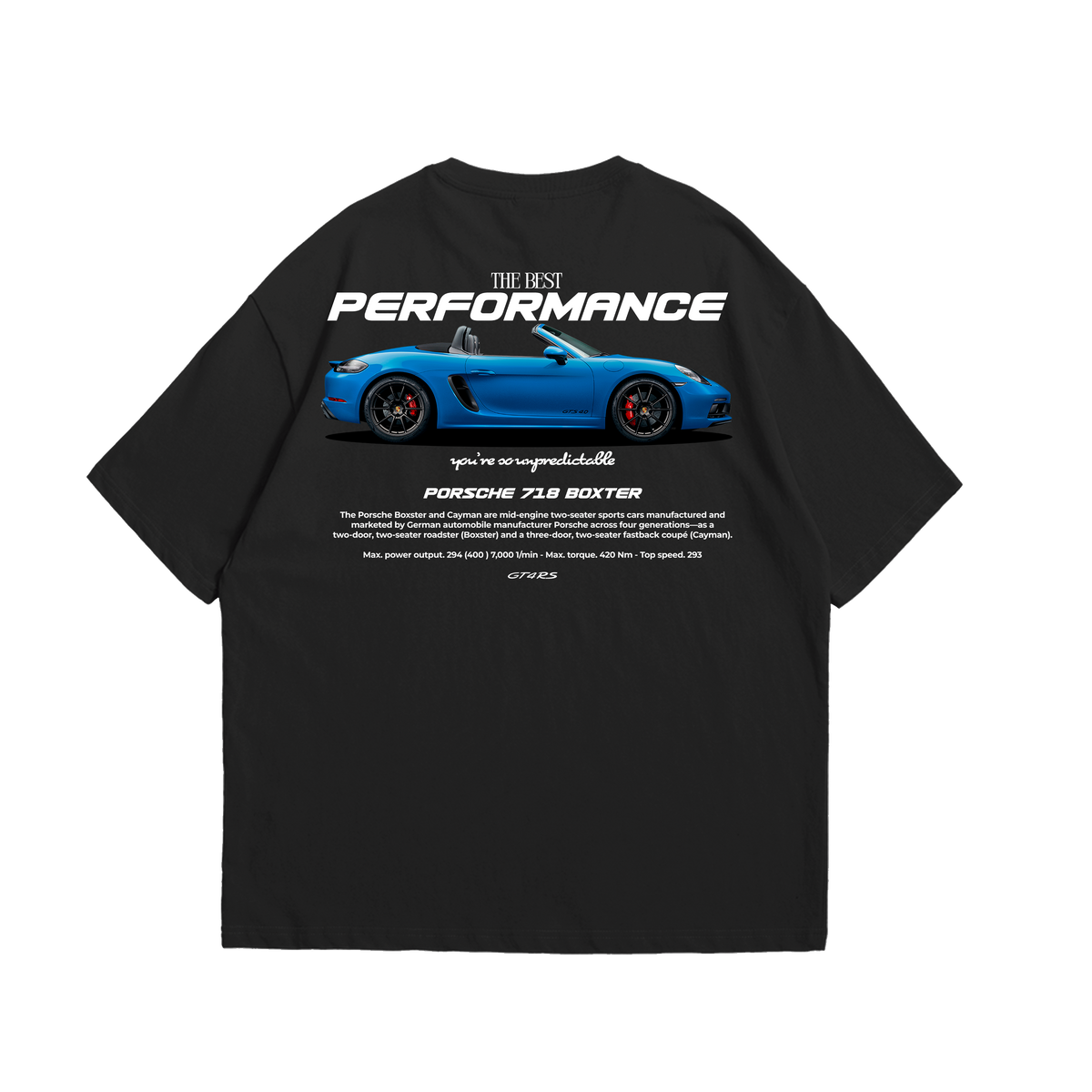Camiseta Oversized Porsche 718 Boxter
