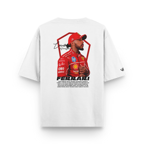Camiseta Oversized Lewis Hamilton Ferrari