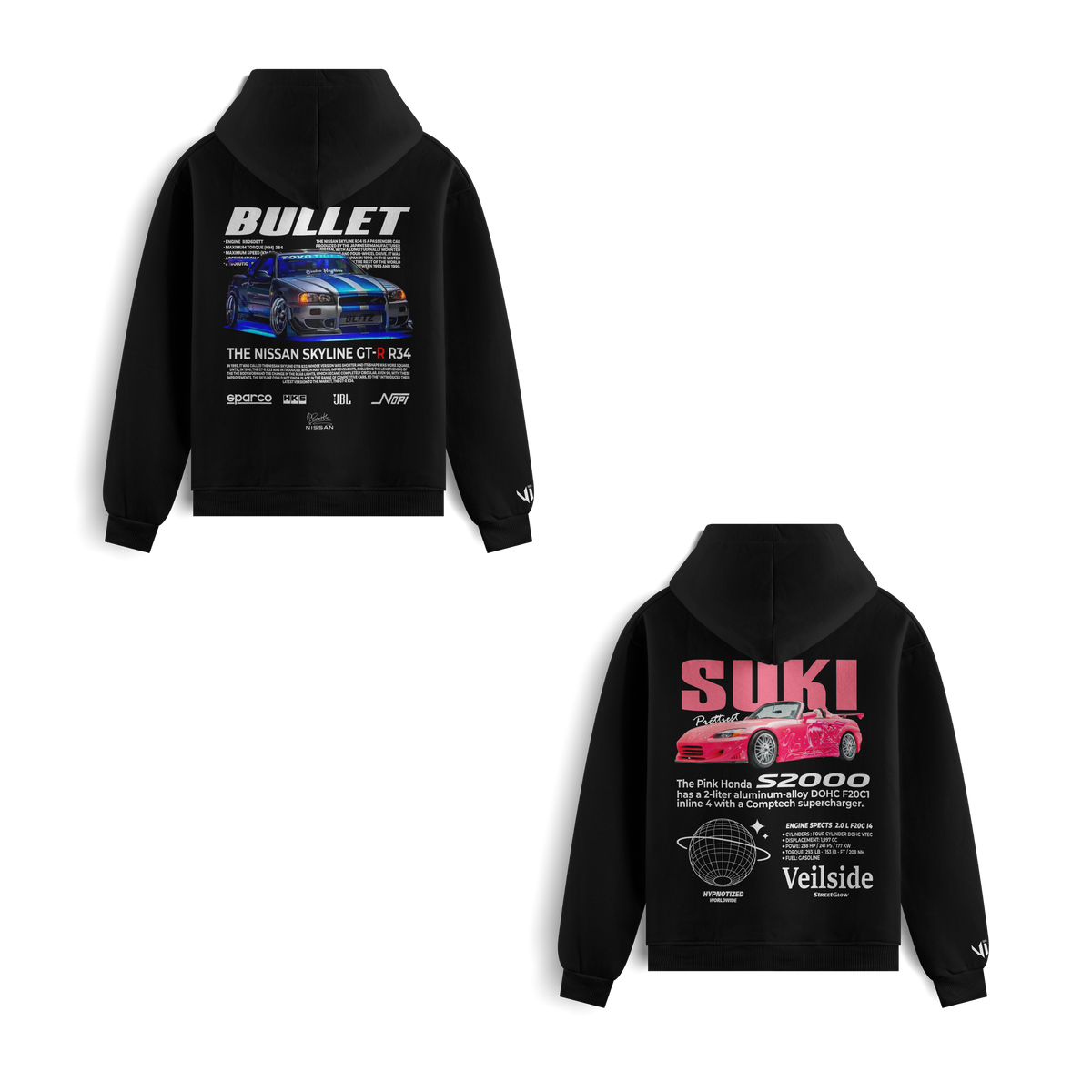 Moletons Bullet e Suki