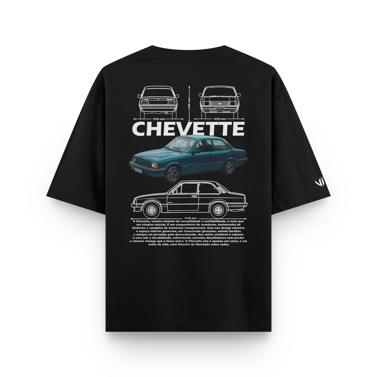 Camiseta Oversized Chevette Turbo