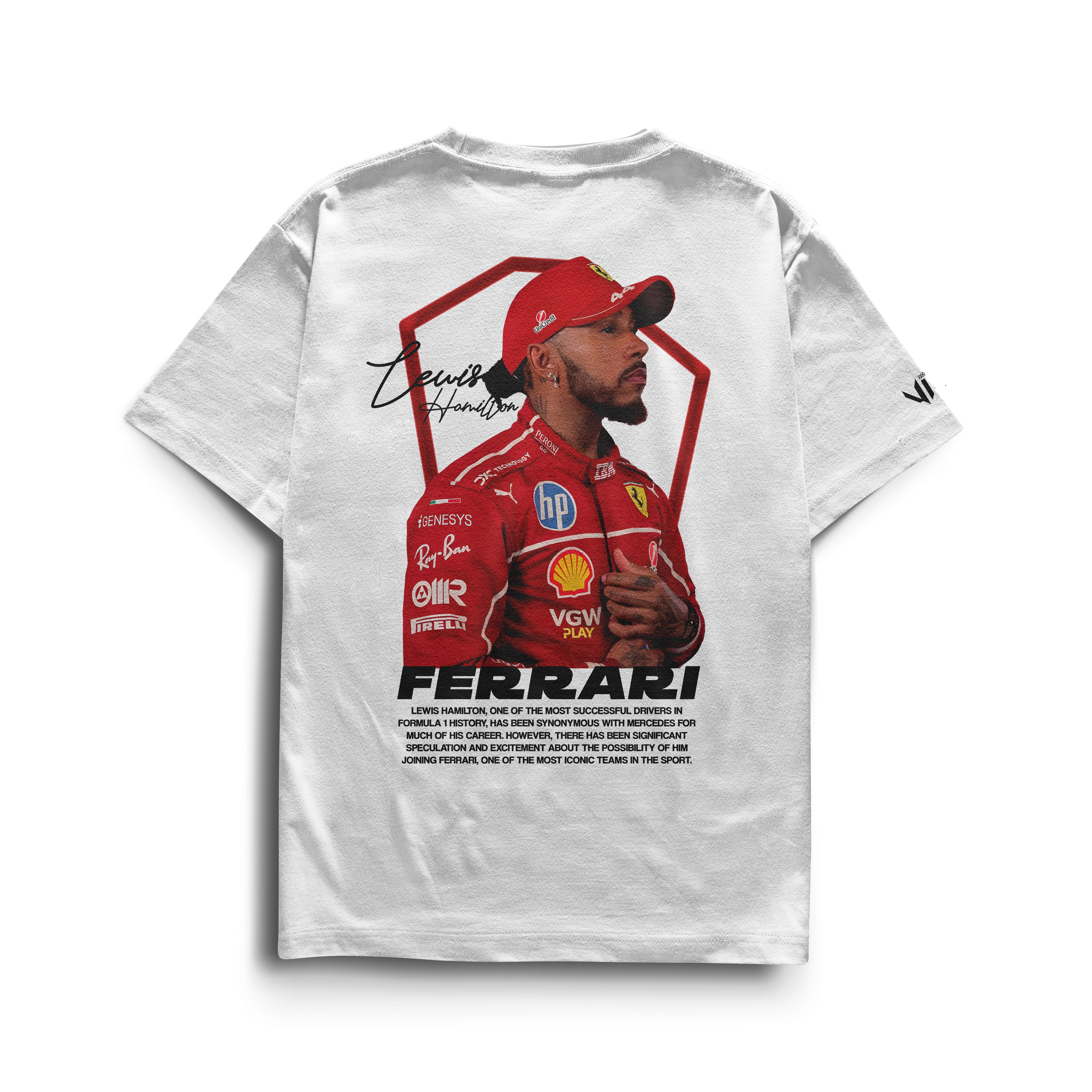 Camiseta Lewis Hamilton Ferrari
