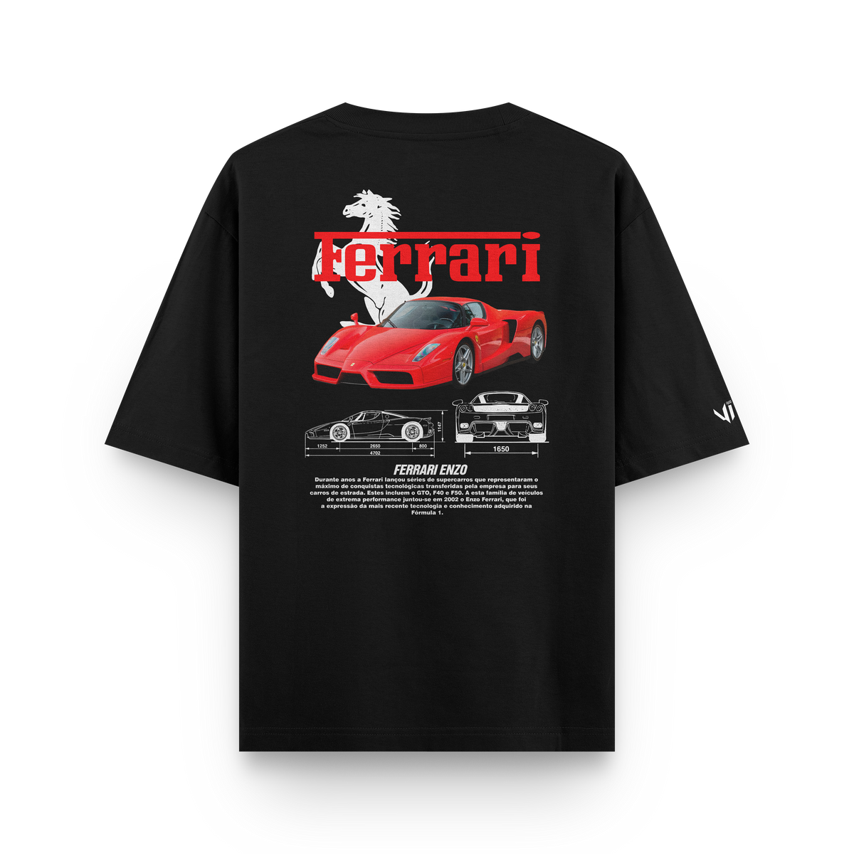 Camiseta Oversized Ferrari Enzo
