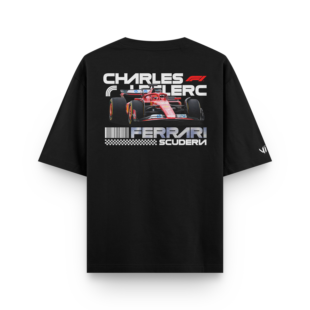 Camiseta Oversized Ferrari Charles Leclerc