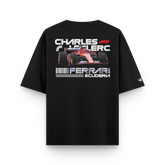 Camiseta Oversized Ferrari Charles Leclerc