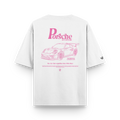 Camiseta Oversized Porsche Pink Sttugart