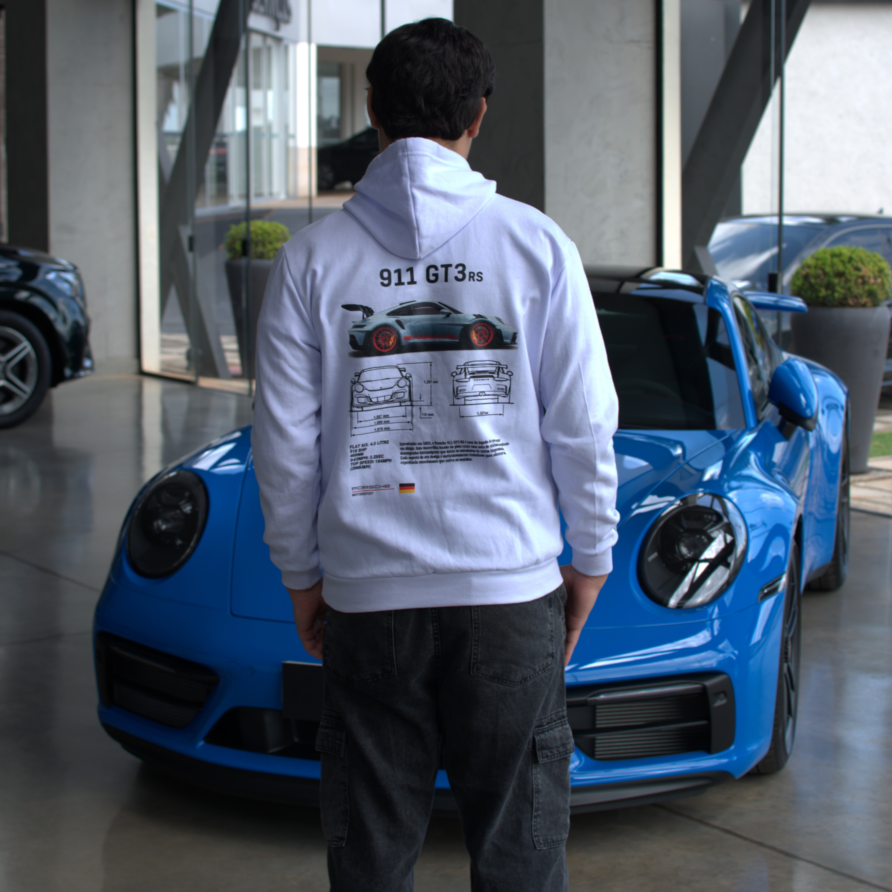 Moletom Com Capuz Porsche Club 911 GT3 RS