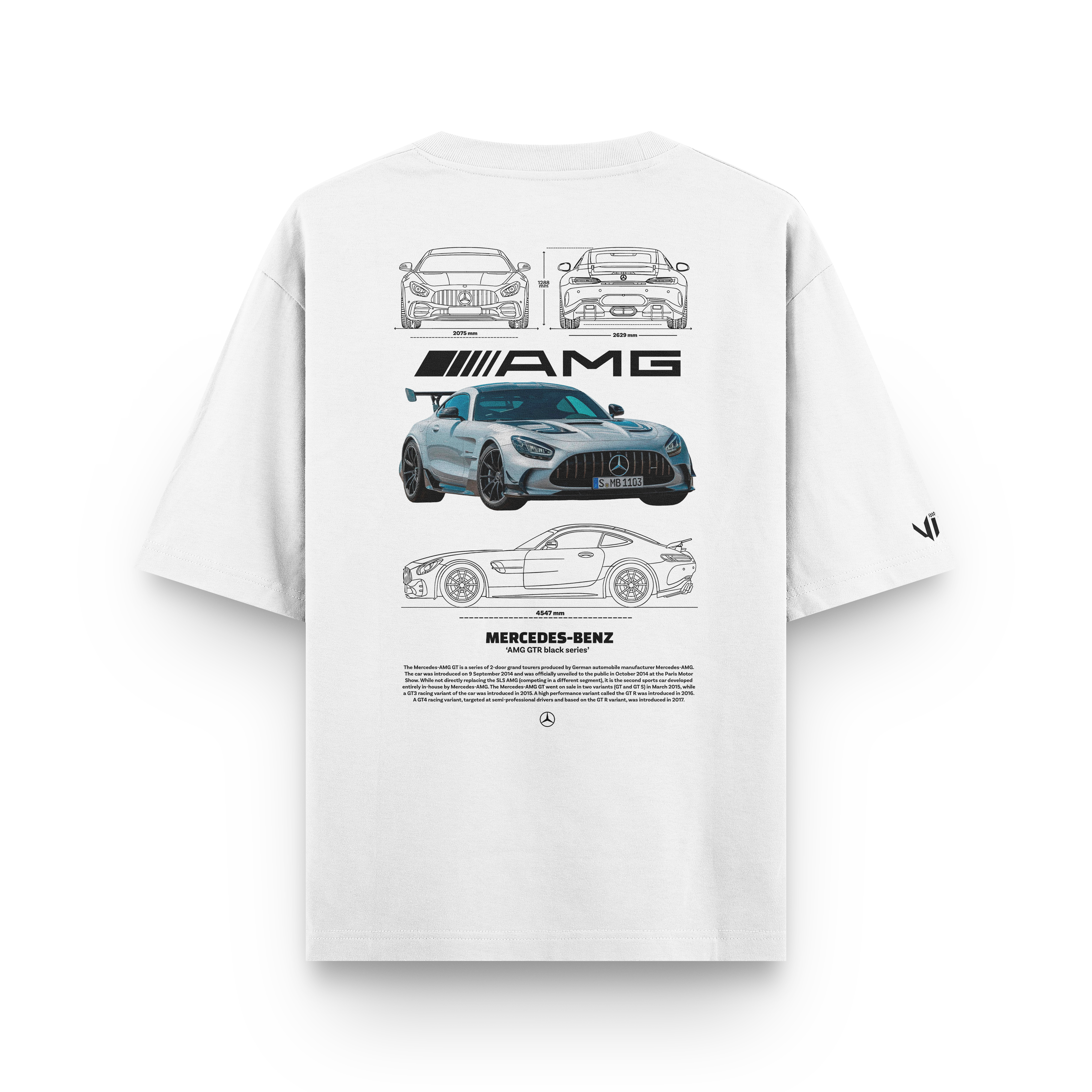 Camiseta Oversized Mercedes AMG GTR