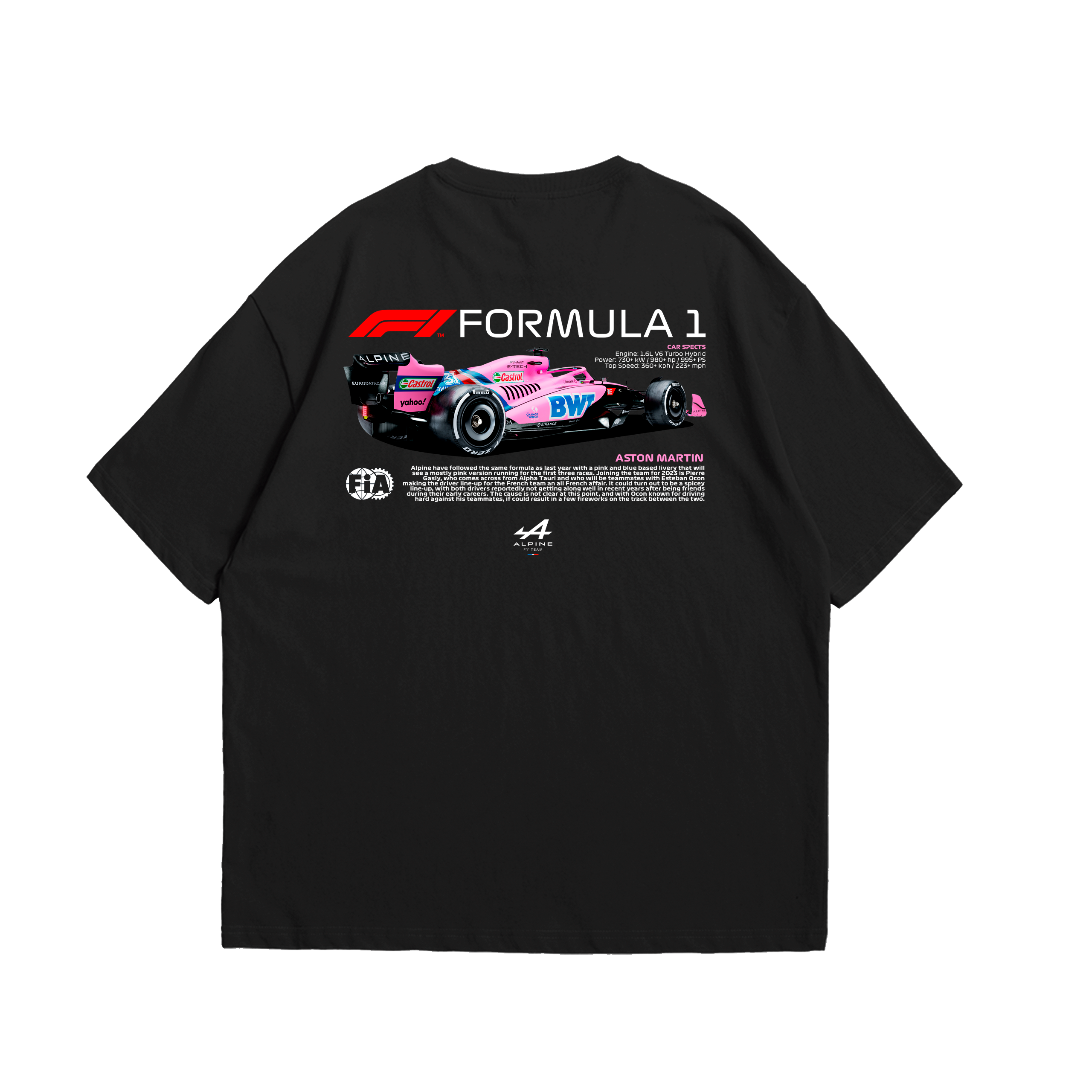 Camiseta Oversized Aston Martin F1