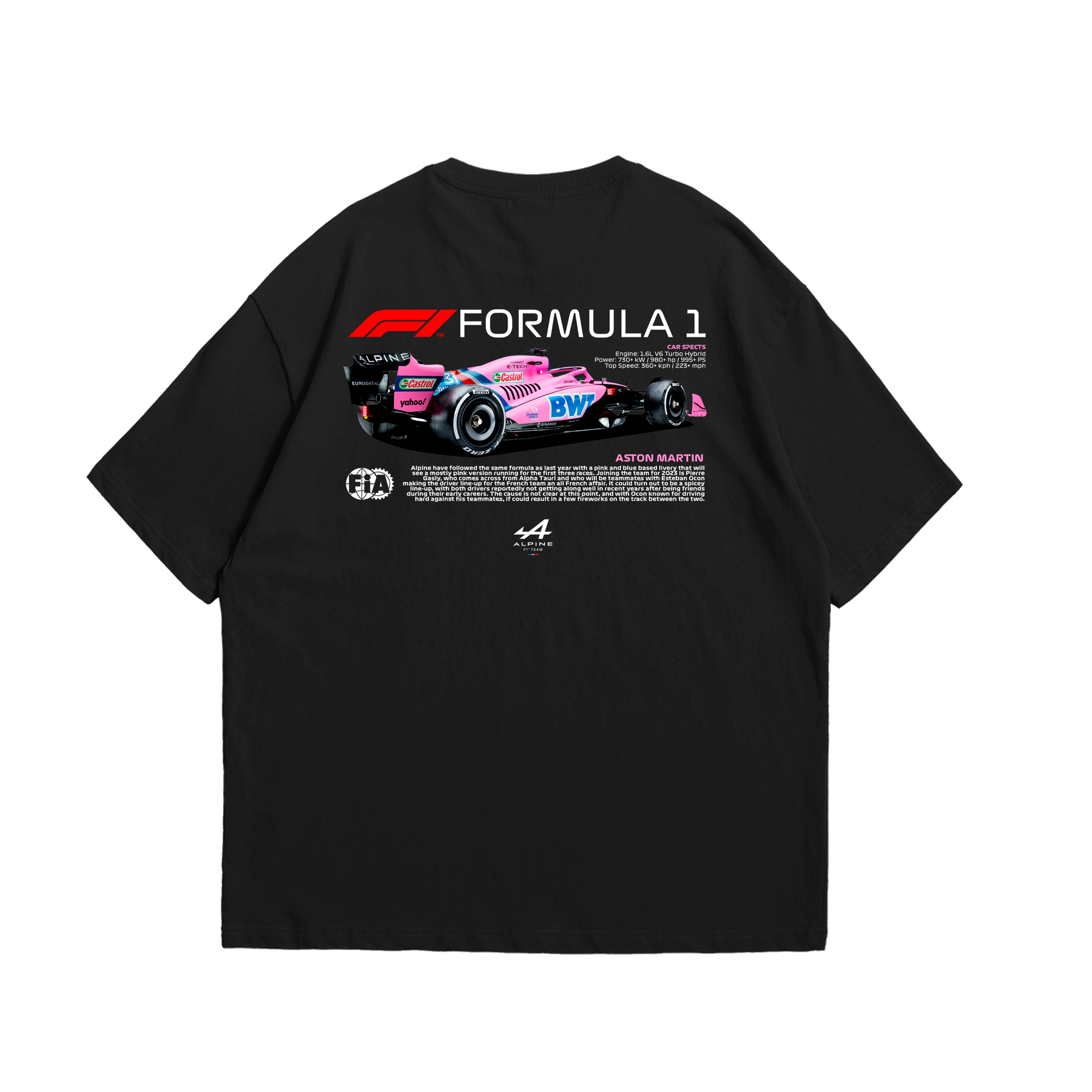 Camiseta Oversized Aston Martin F1