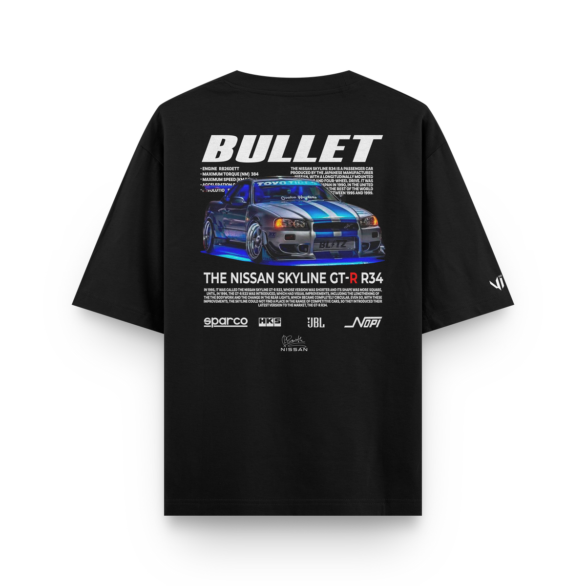 Camiseta Oversized Bullet