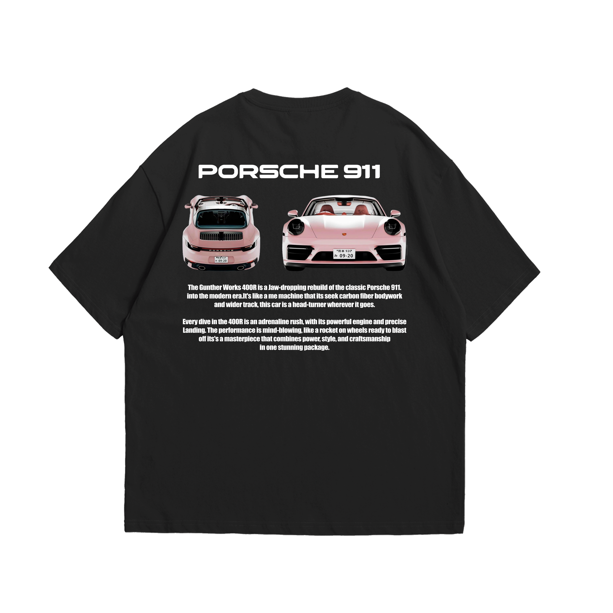 Camiseta Oversized Porsche 911