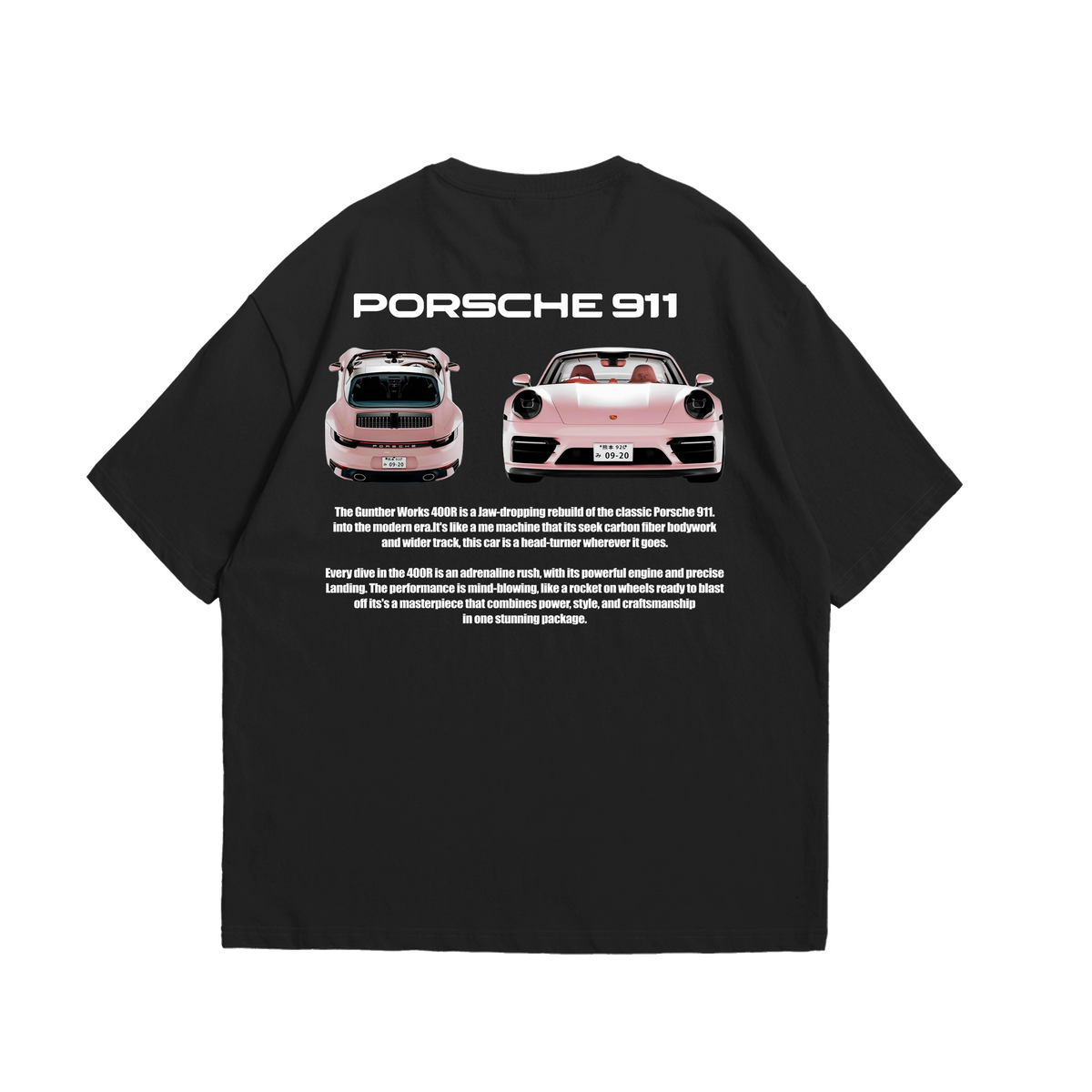 Camiseta Oversized Porsche 911