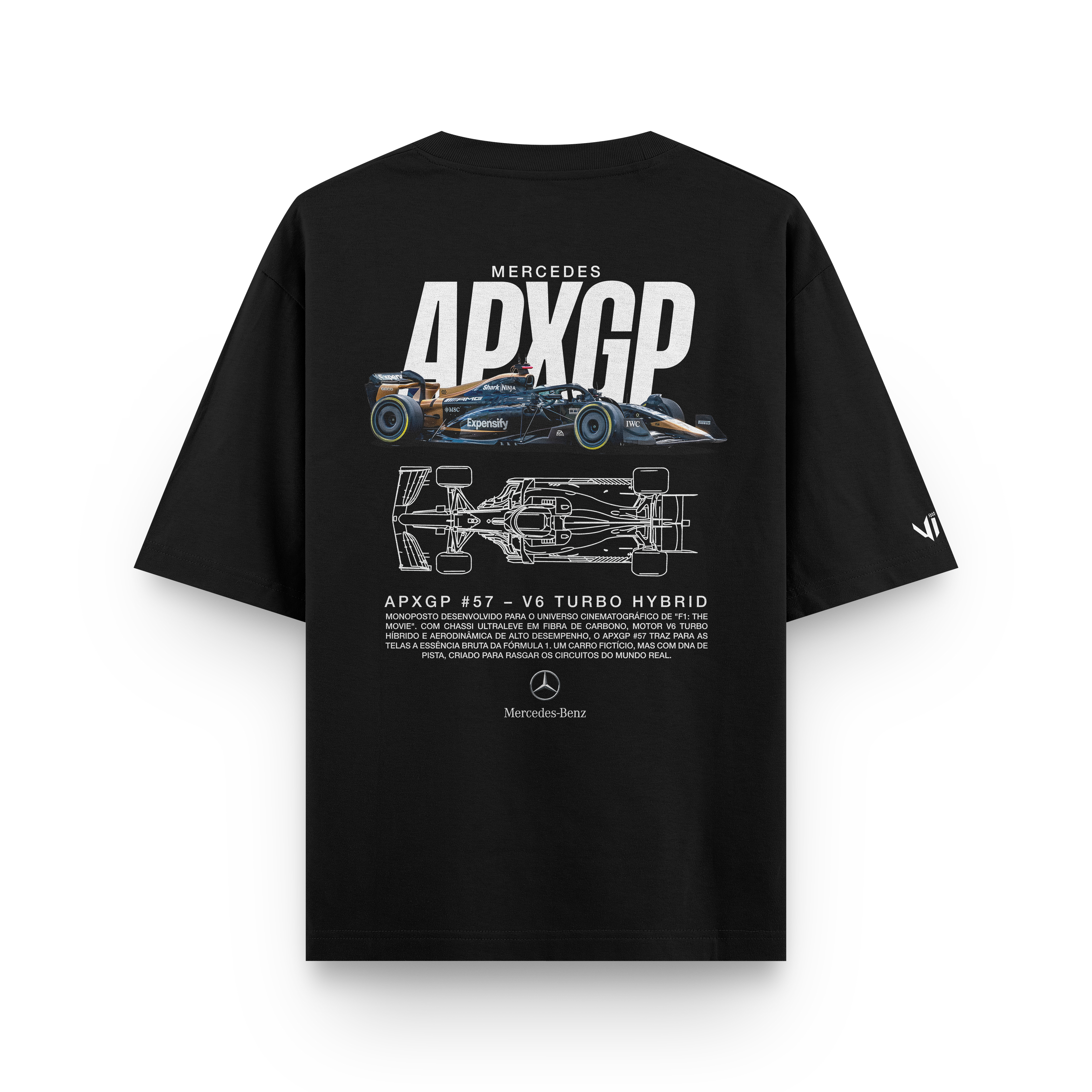 Camiseta Oversized APXGP Mercedes F1