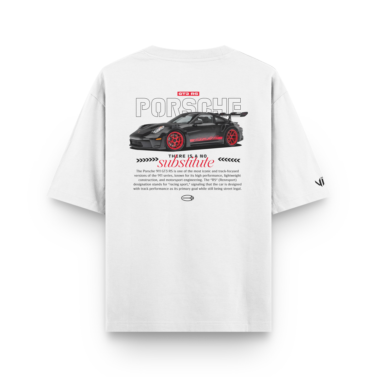 Camiseta Oversized Porsche No Substitute