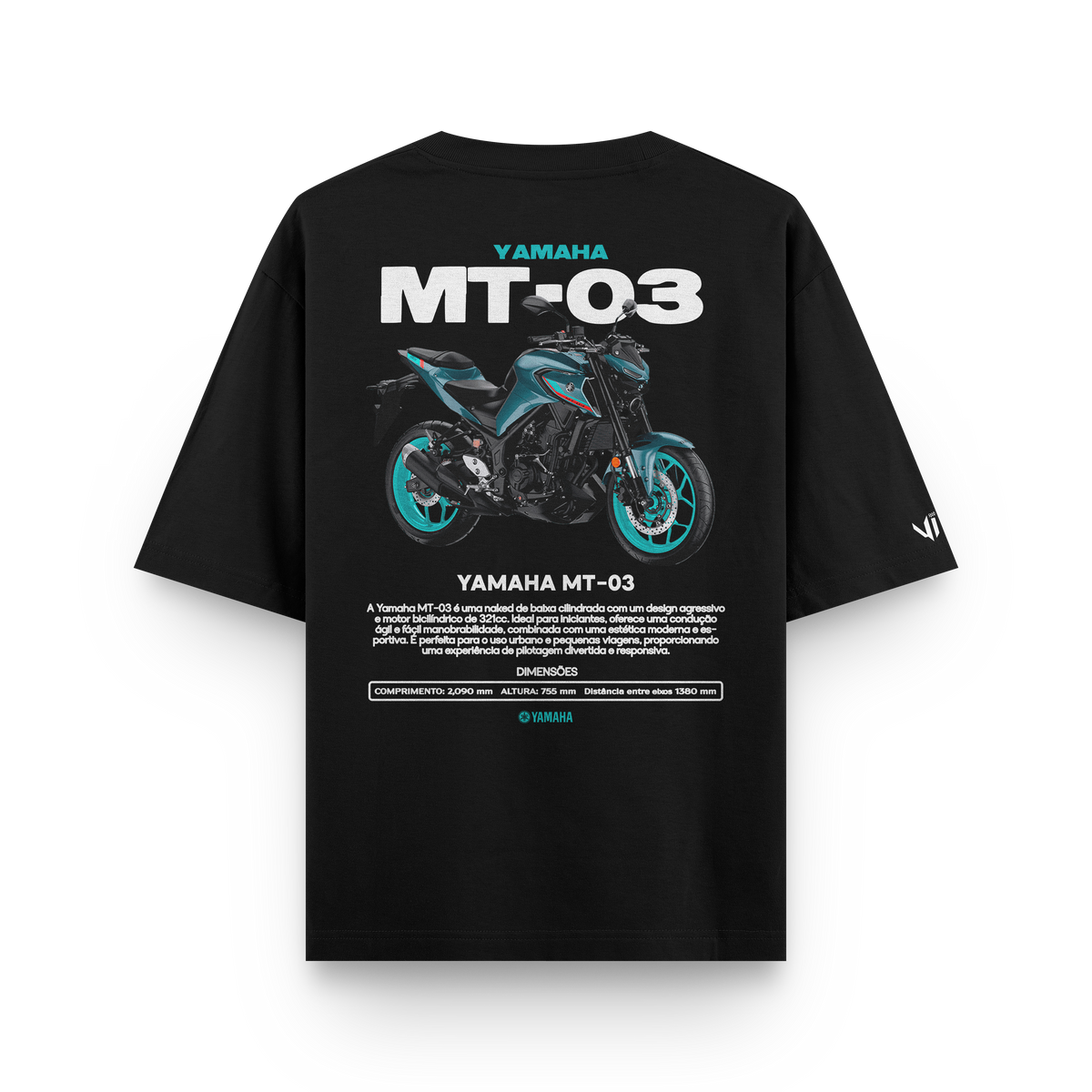 Camiseta Oversized Yamaha MT03