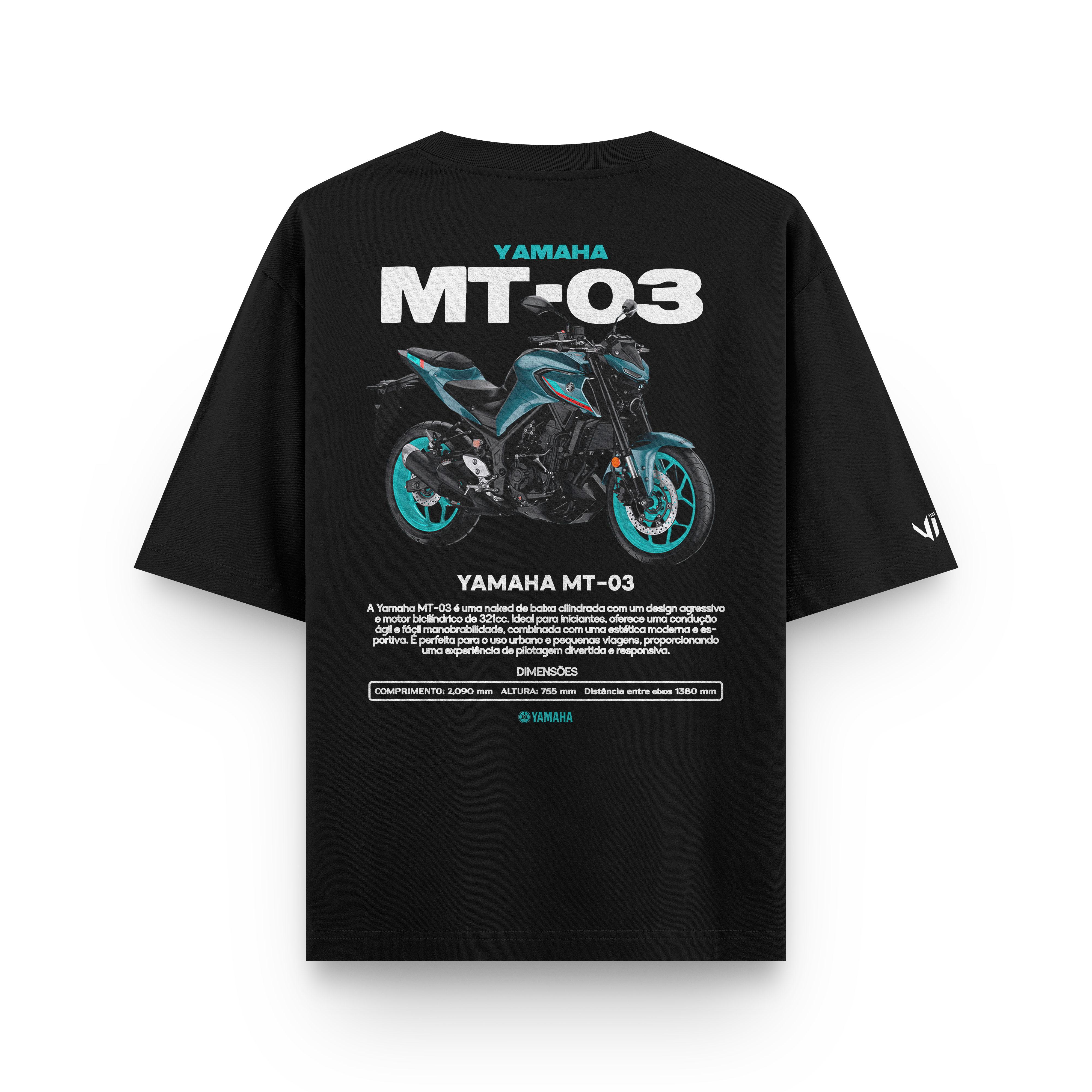 Camiseta Oversized Yamaha MT03