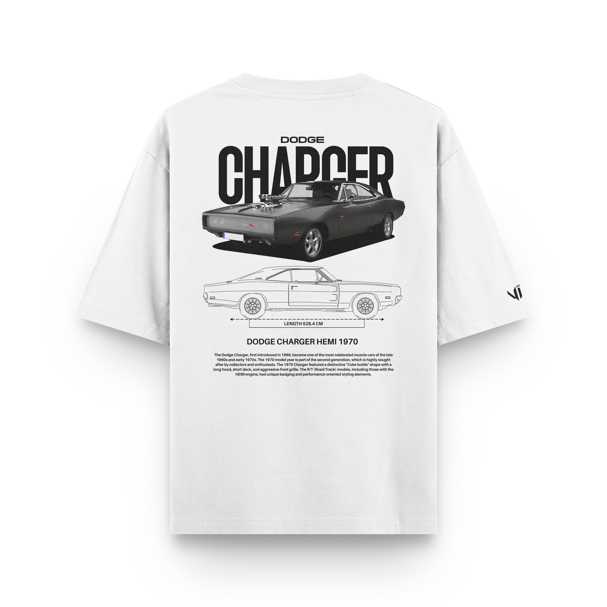 Camiseta Oversized Dodge Charger