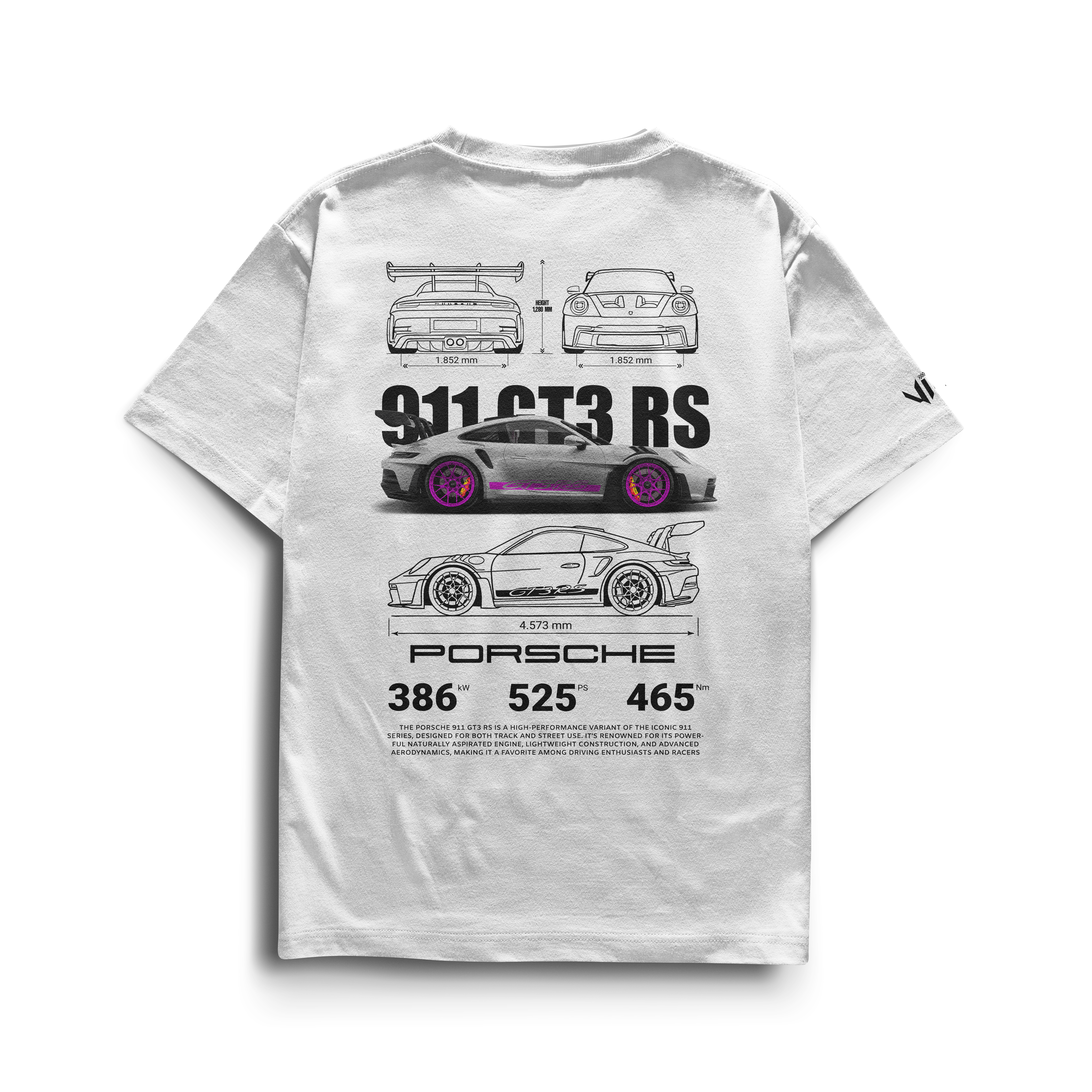 Camiseta Porsche GT3rs Pink
