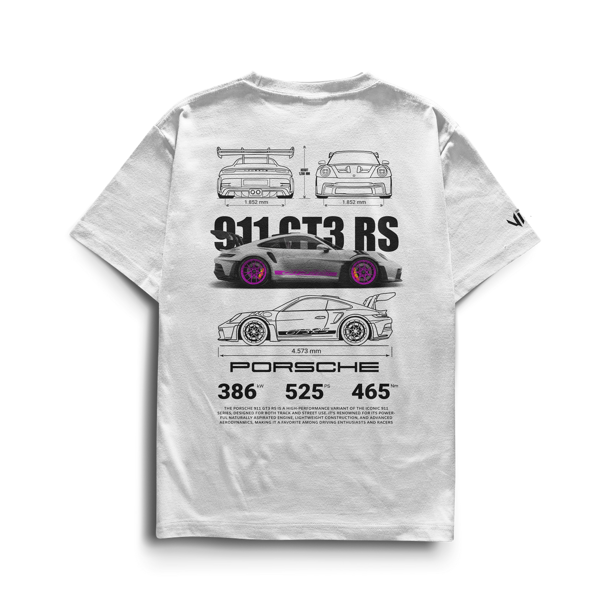 Camiseta Porsche GT3rs Pink