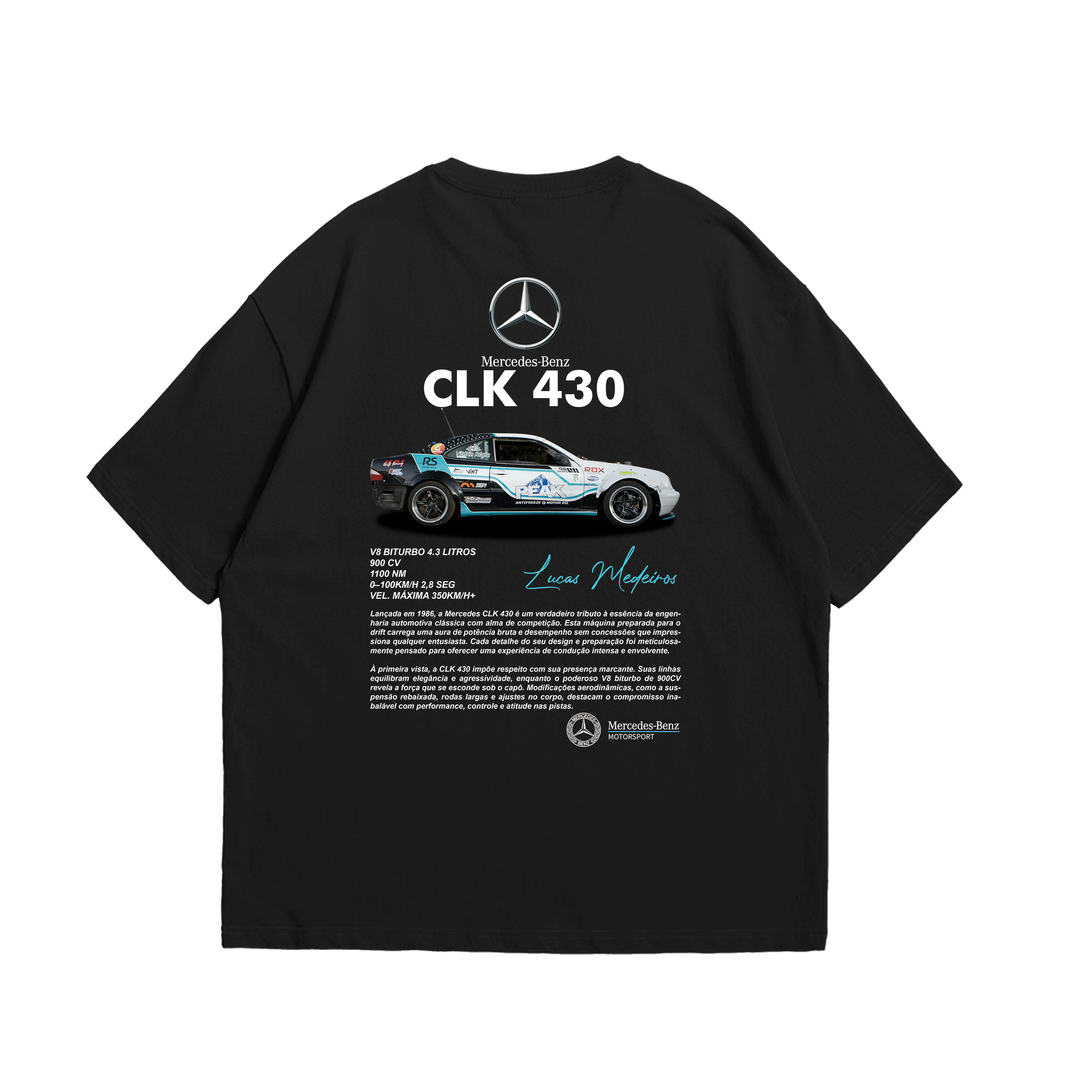 Camiseta Oversized Lucas Medeiros Club